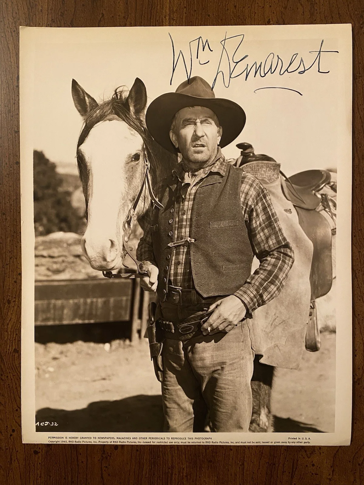 William Demarest — William Demarest Signed Autographed Photo With COA The Far Horizons Along Came J