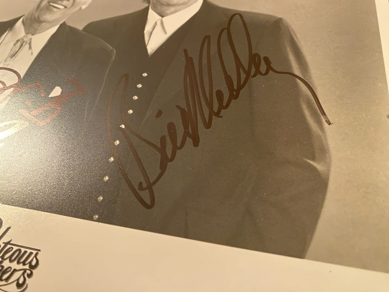The Righteous Brothers Signed Autographed Photo Older With COA BOTH, image 5