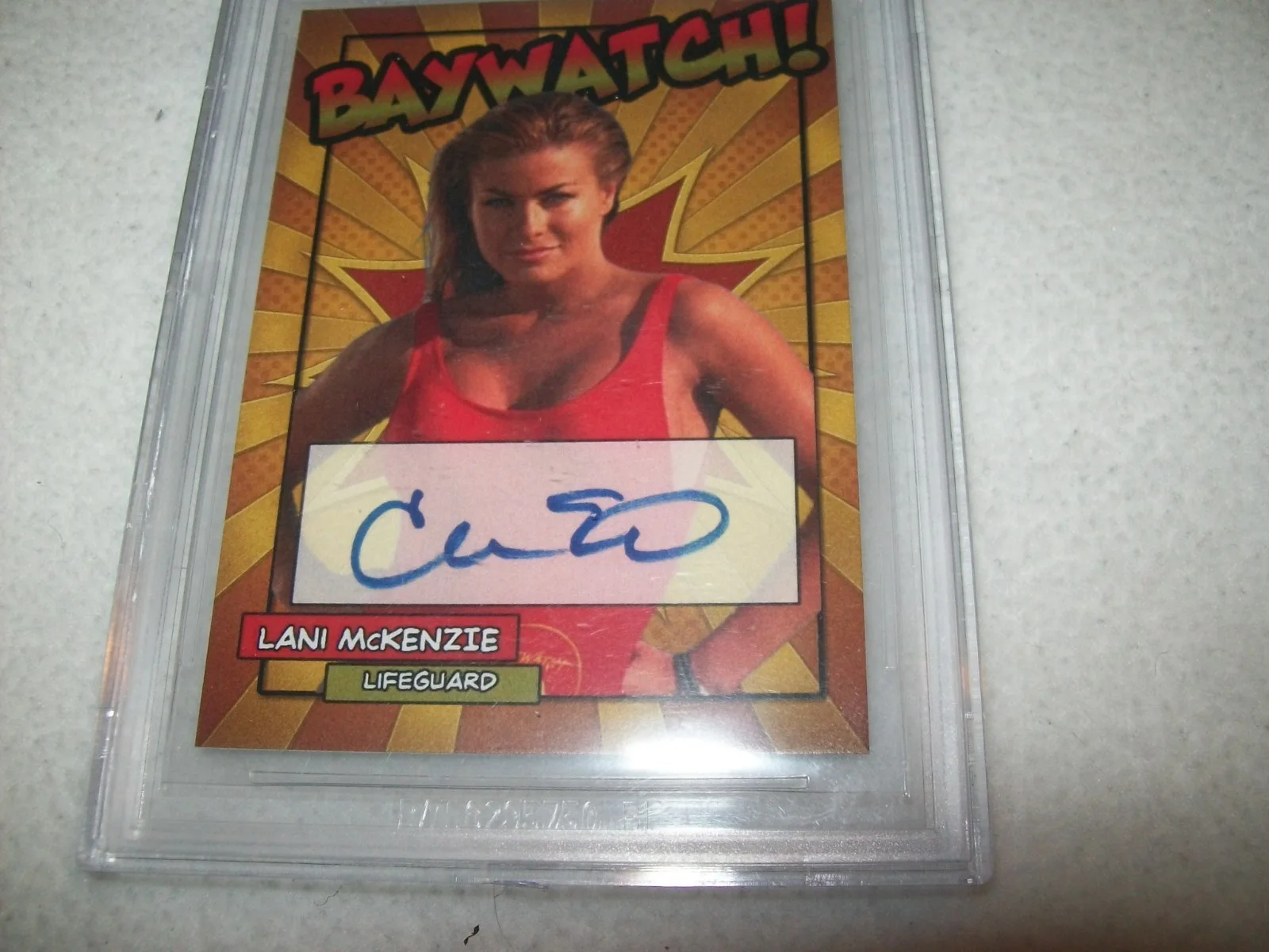 Carmen Electra — CARMEN ELECTRA BAYWATCH LANI MCKENZIE CARD AUTOGRAPHED SIGNED AUTO BECKETT, image 2