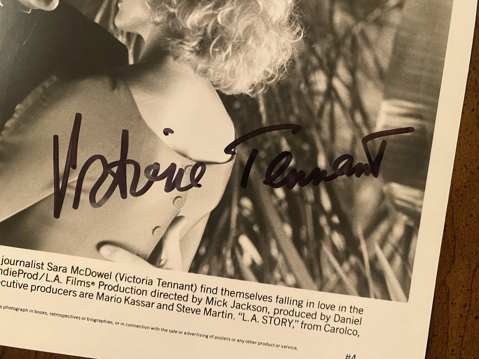 Steve Martin, Victoria Tennant — Steve Martin Victoria Tennant Signed Autographed Photo With COA L A Story, изображение 4