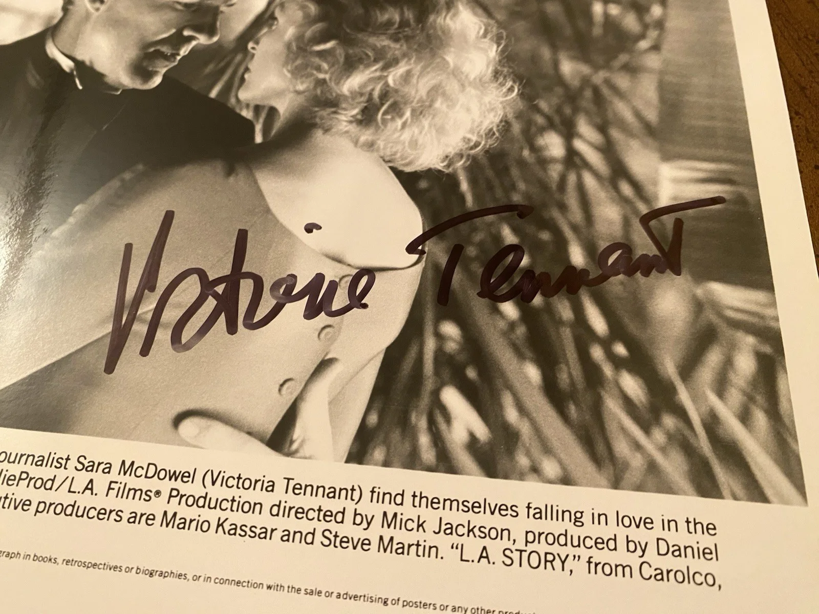 Steve Martin, Victoria Tennant — Steve Martin Victoria Tennant Signed Autographed Photo With COA L A Story, изображение 5