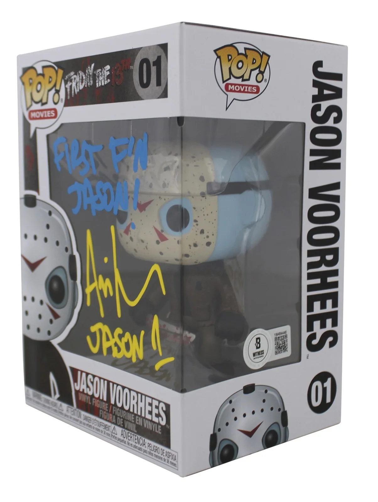 Ari Lehman Signed "Friday the 13th" #01 Jason Voorhees Funko Pop! Vinyl BECKETT, изображение 2