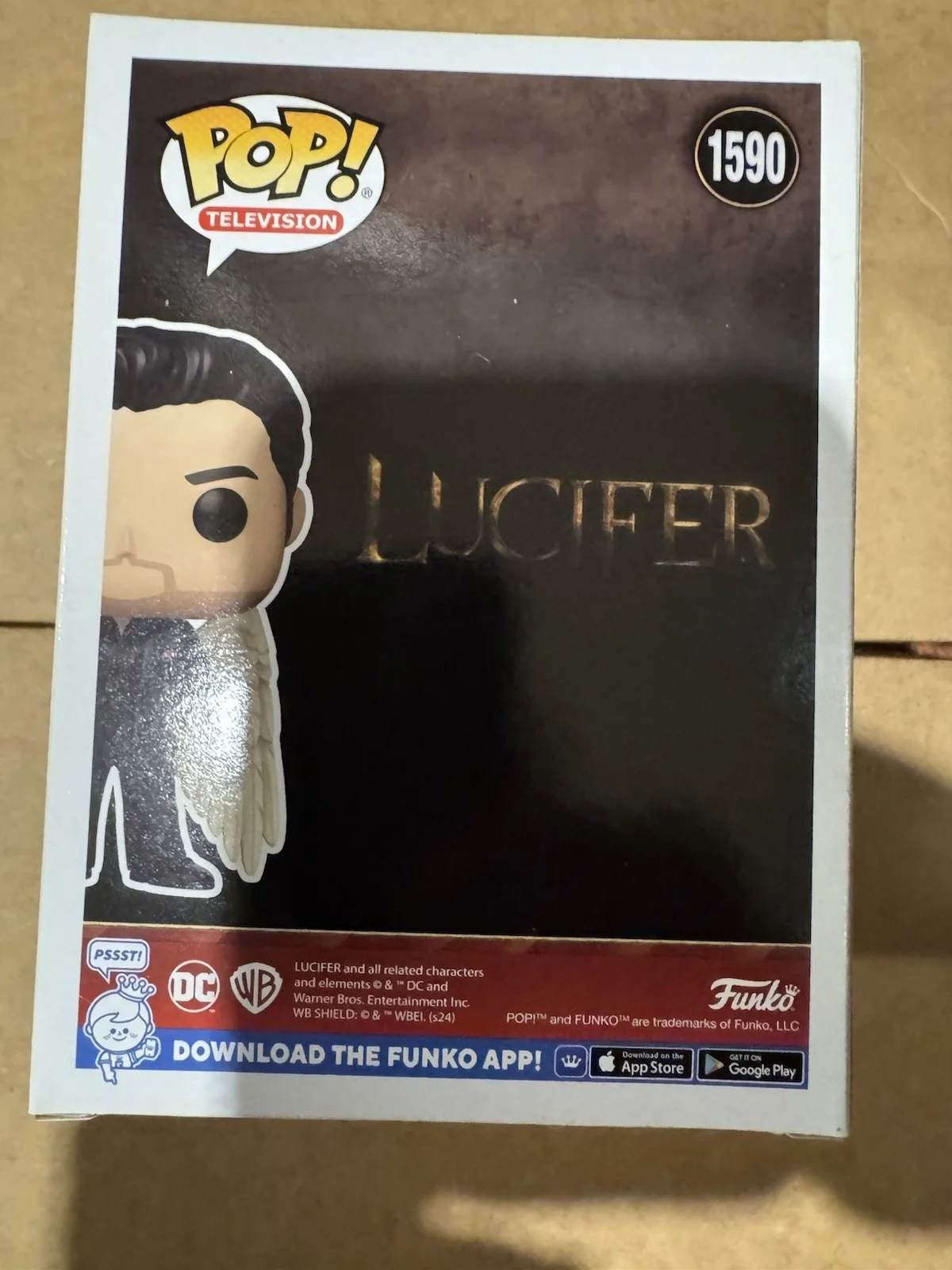 Tom Ellis signed Funko Pop Lucifer #1590 Beckett Authenticated, image 3