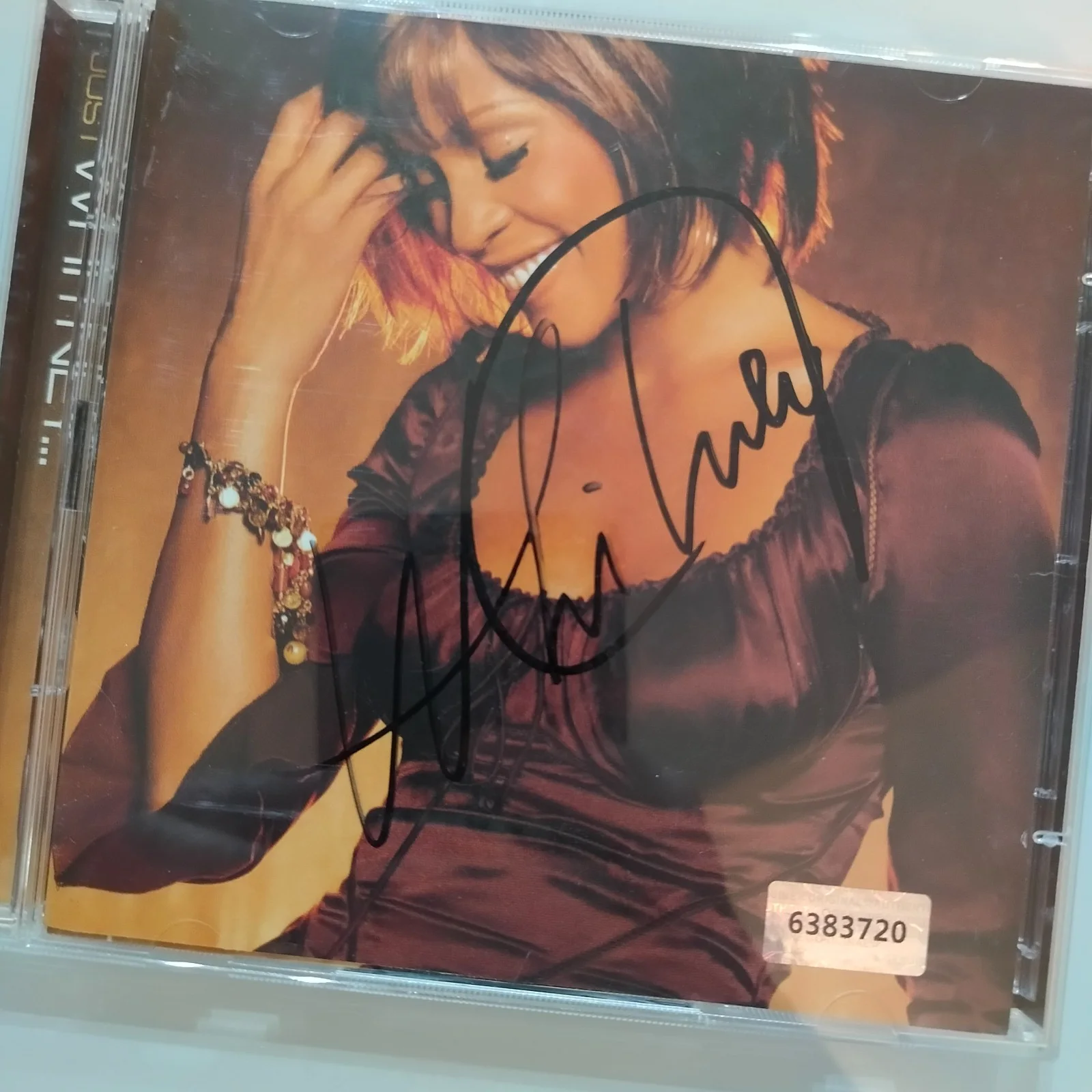 Whitney Houston Signed Autographed "Just Whitney" CD, image 2