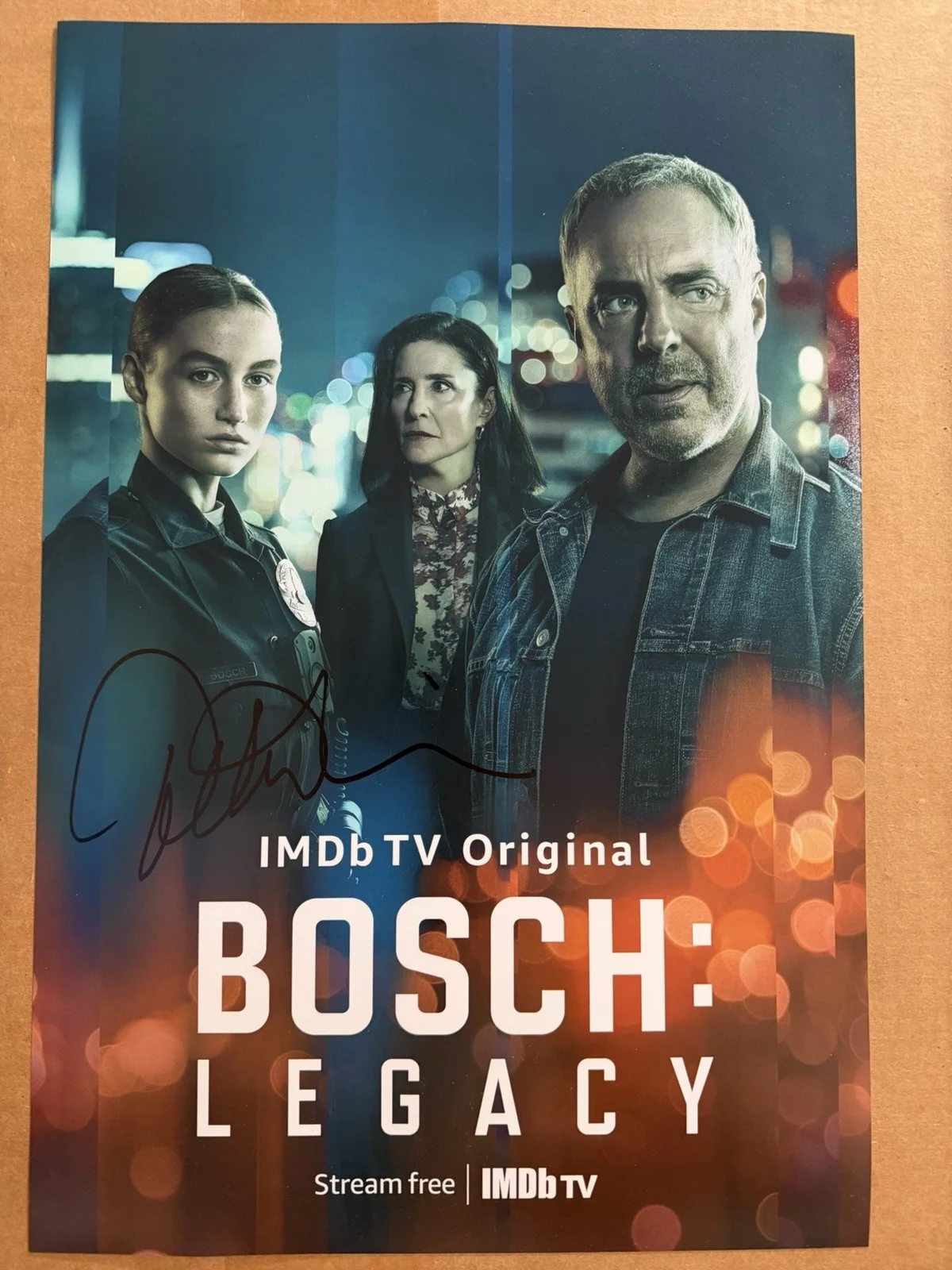 Titus Welliver signed Bosch Legacy TV Show 12x18 Poster Autograph Exact Proof, изображение 2