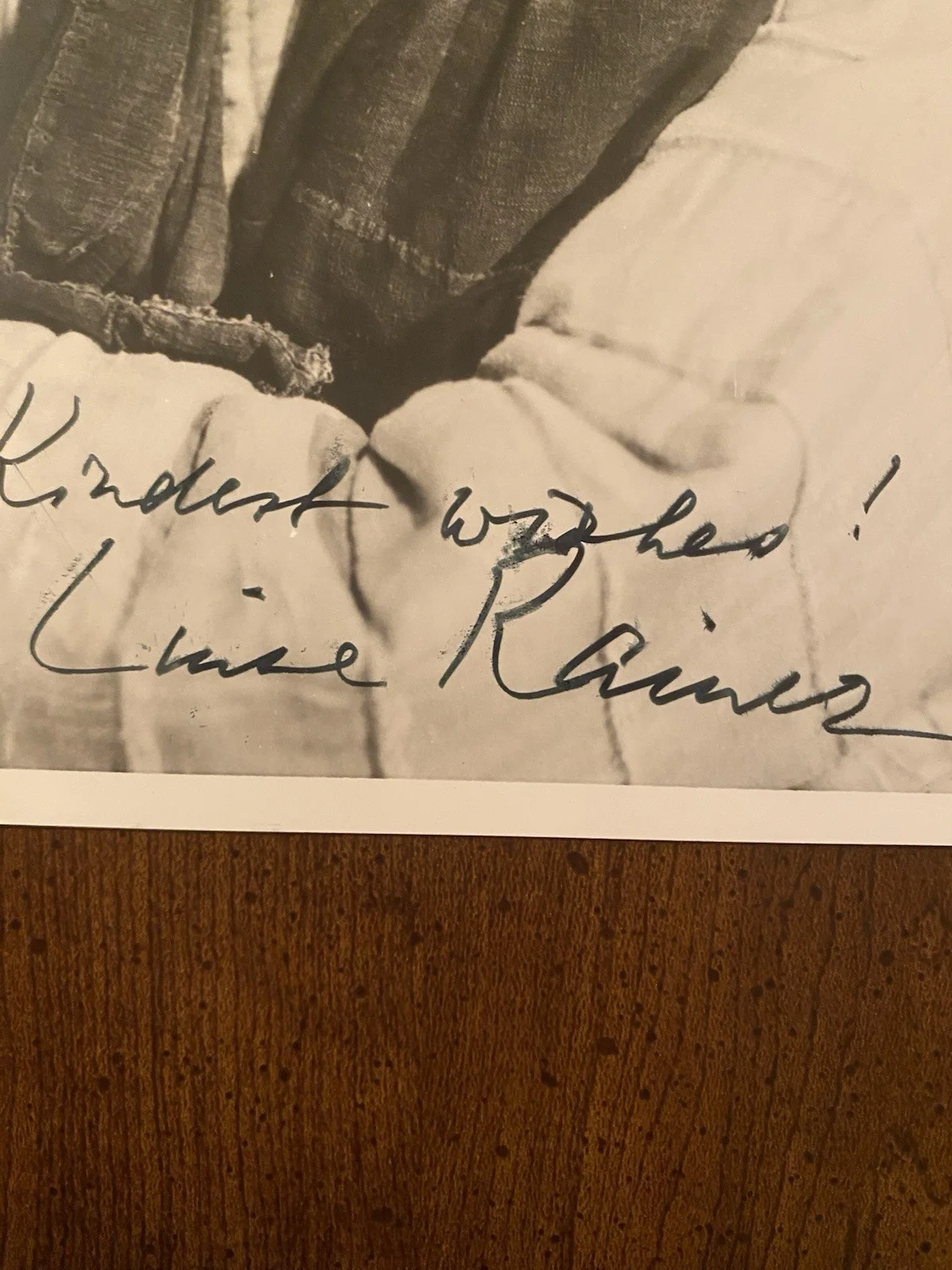 Luise Rainer — Luise Rainer Signed Autographed 8x10 Photo With COA The Good Earth, изображение 2