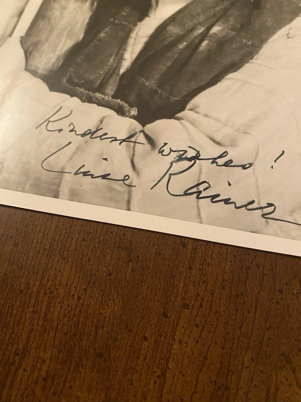 Luise Rainer — Luise Rainer Signed Autographed 8x10 Photo With COA The Good Earth, изображение 3