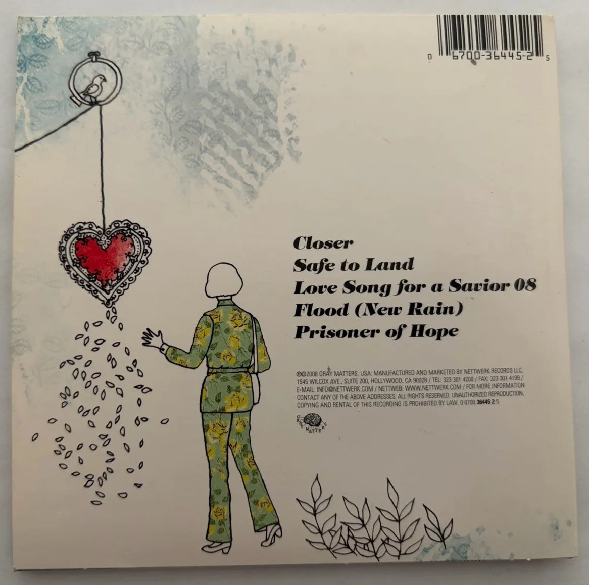 Jars Of Clay Closer EP CD 2008 Signed Autographed Essential Records Very Good, image 3