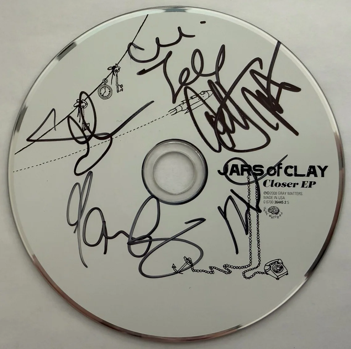 Jars Of Clay Closer EP CD 2008 Signed Autographed Essential Records Very Good, image 4