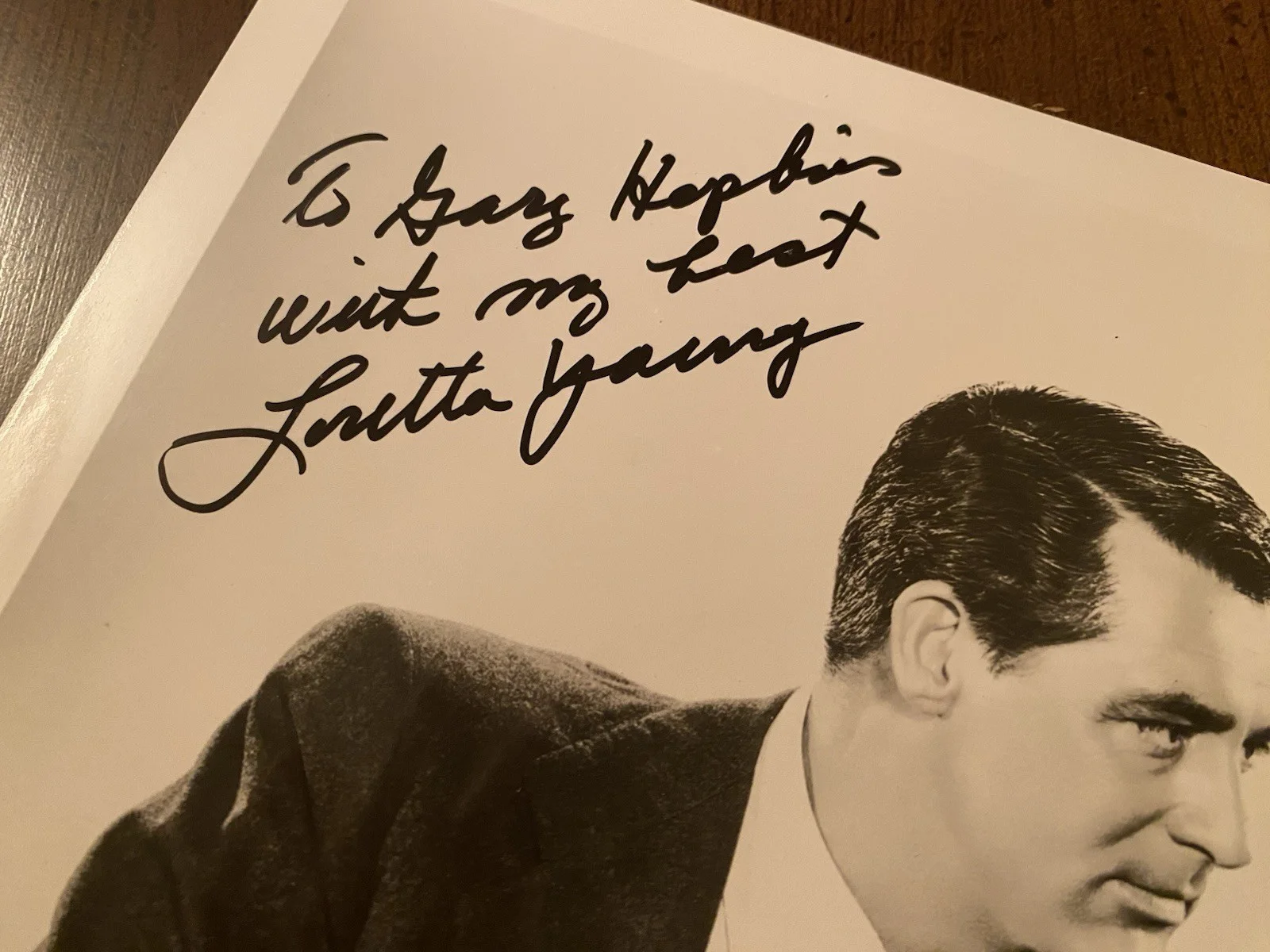 Loretta Young — Loretta Young Signed Autographed Photo w/ Cary Grant With COA The Bishop’s Wife, image 3