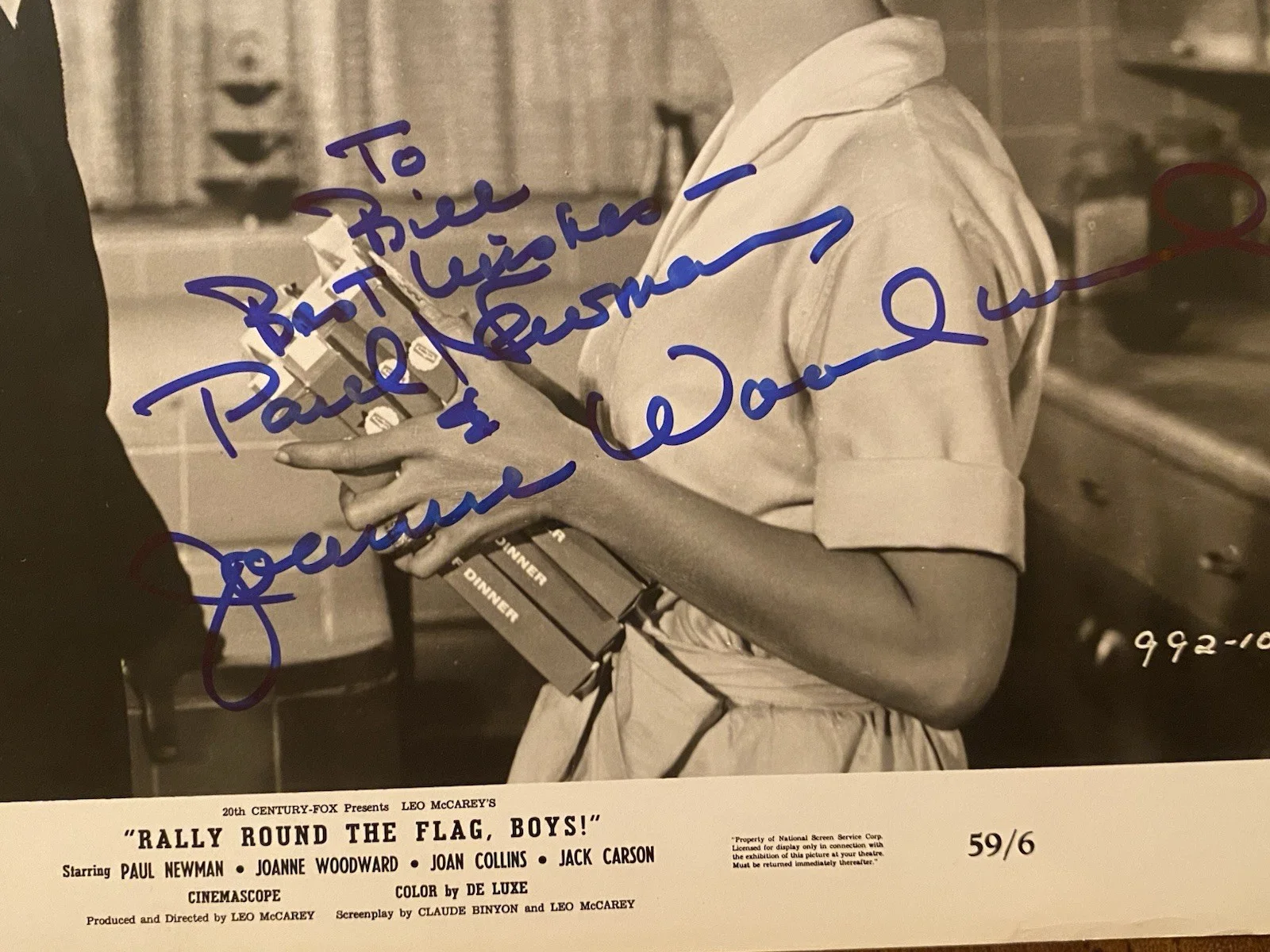 Joanne Woodward — Joanne Woodward Signed Autographed Photo With COA Rally Round The Flag Boys, изображение 2