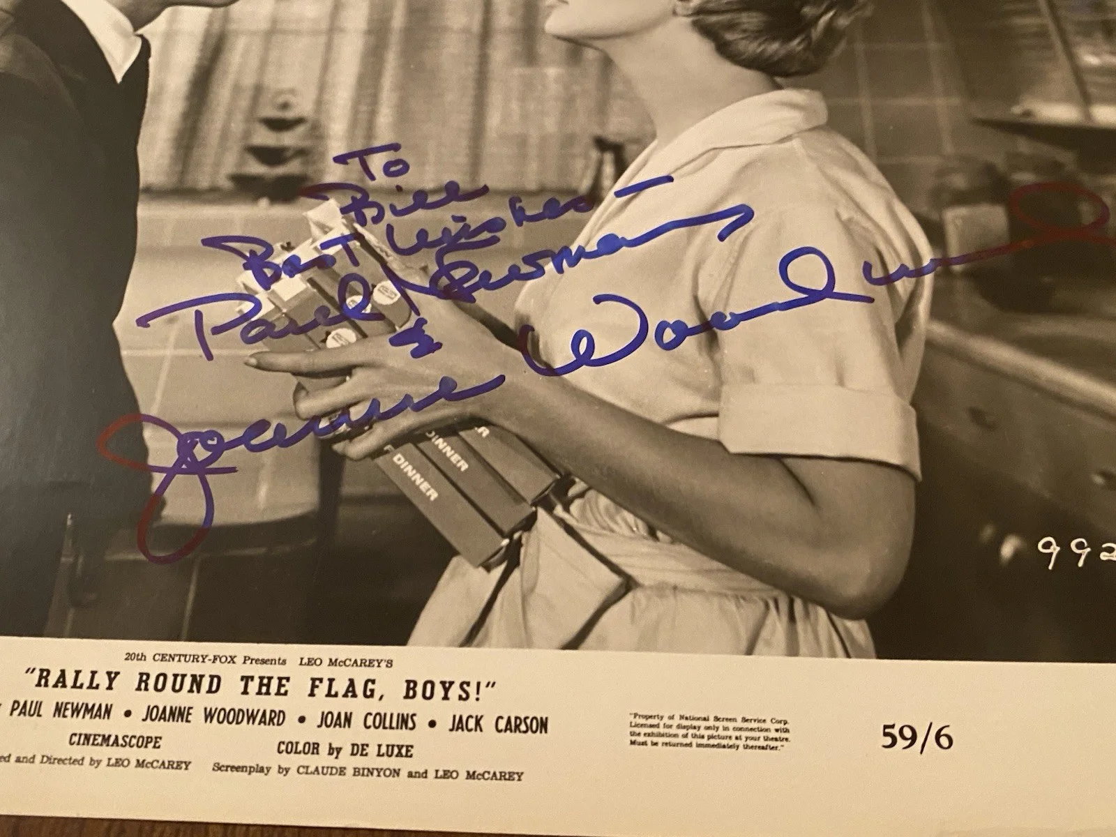 Joanne Woodward — Joanne Woodward Signed Autographed Photo With COA Rally Round The Flag Boys, изображение 3