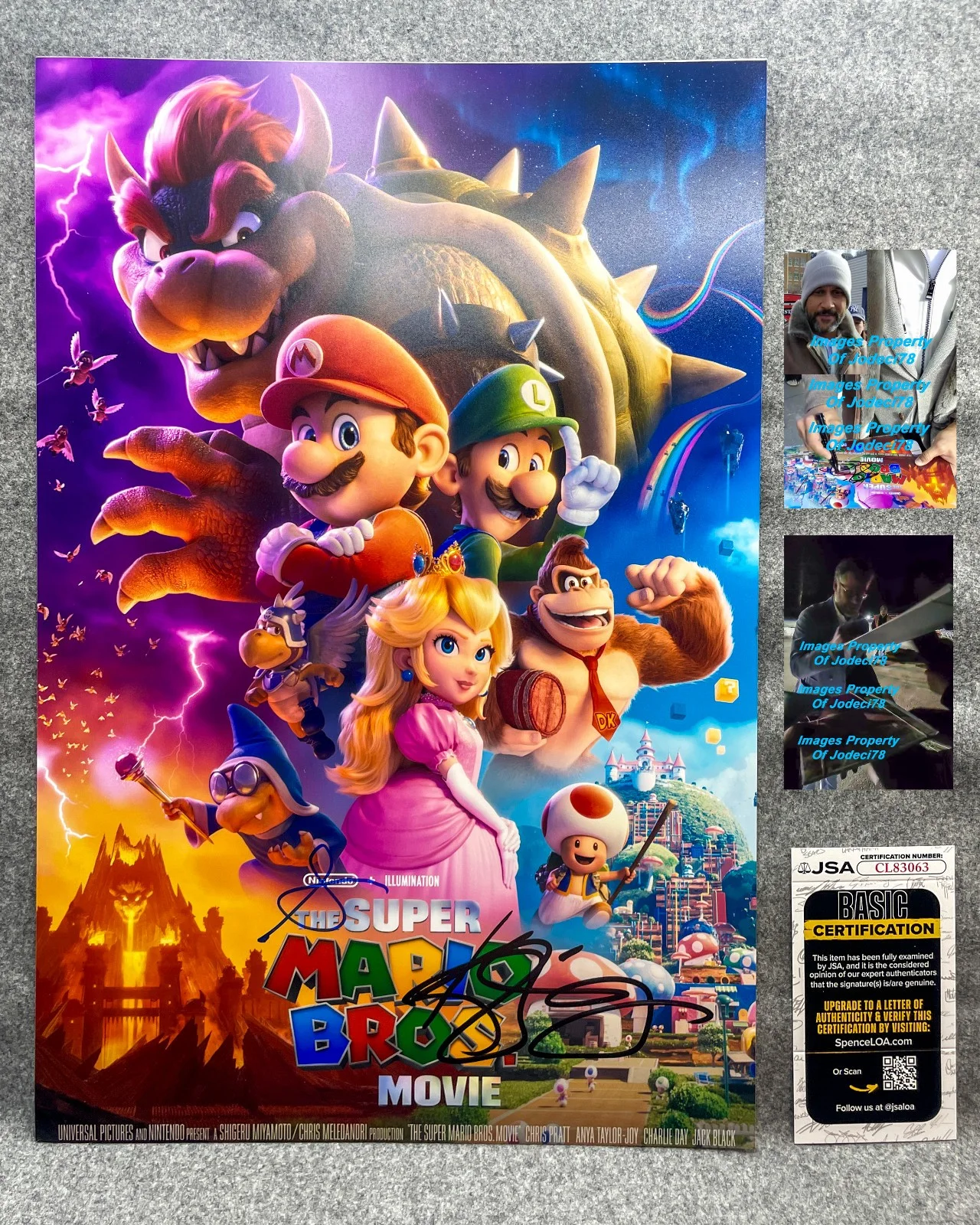 Keegan-Michael Key, Seth Rogen — Keegan-Michael Key & Seth Rogen Signed SUPER MARIO BROS 12x18 Photo PROOF JSA B