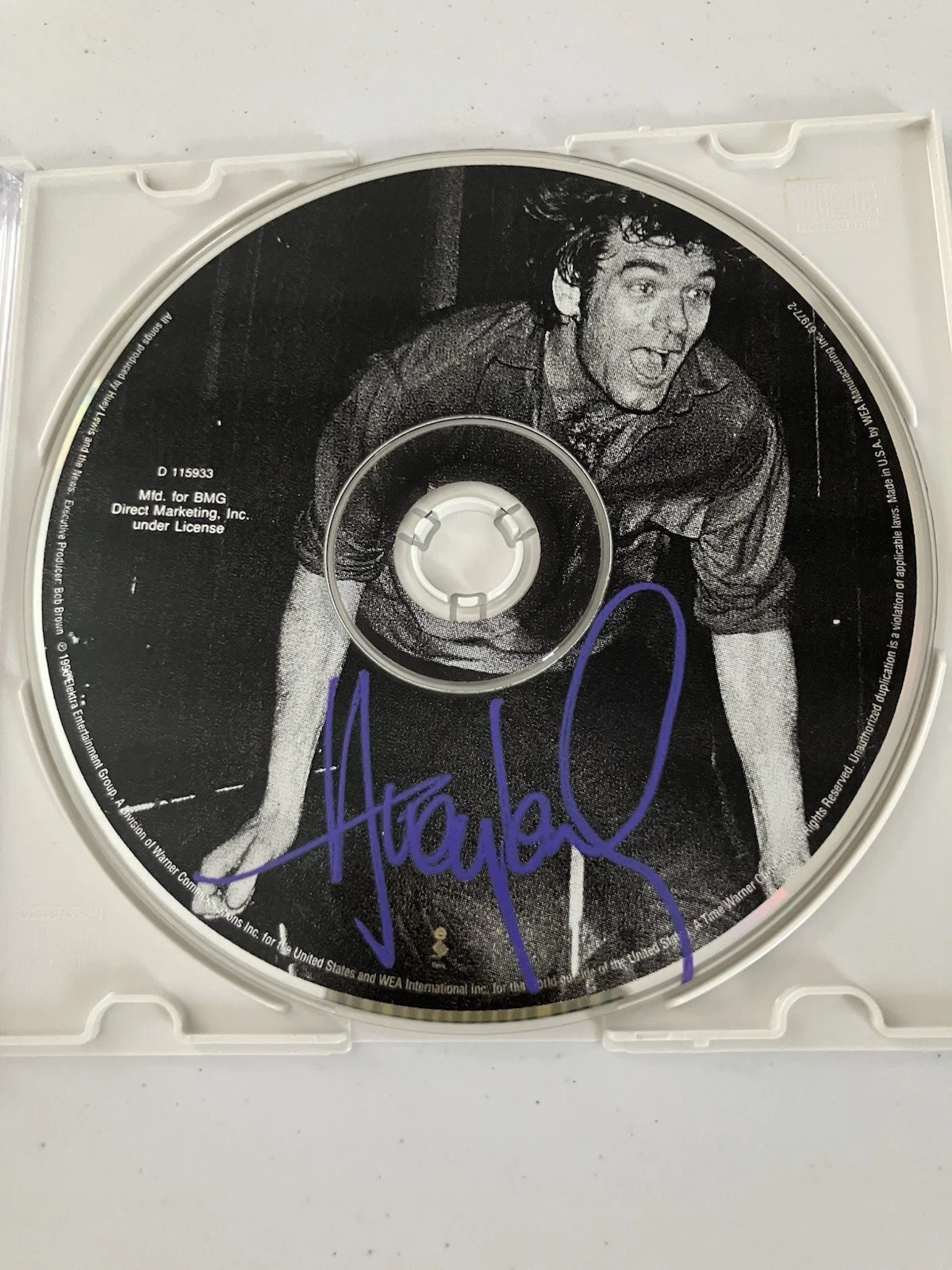 HUEY LEWIS SIGNED/AUTOGRAPHED CD WITH COA, image 2