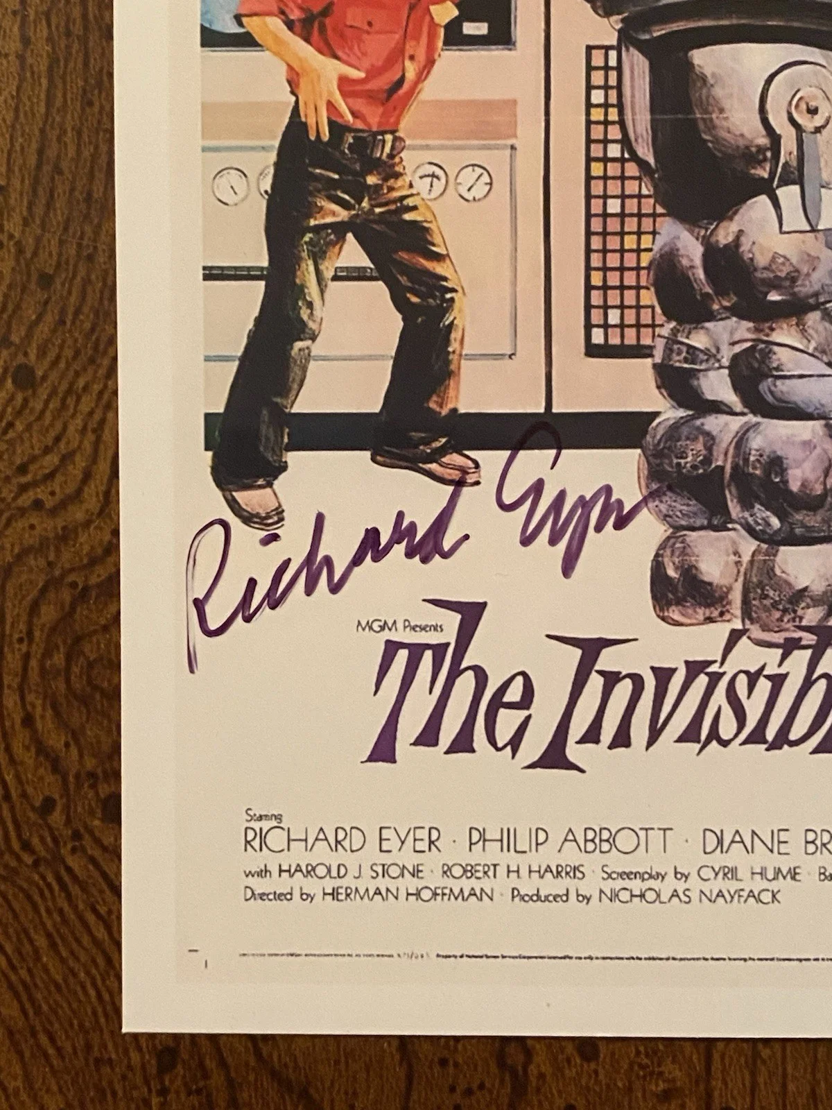 Richard Eyer — Richard Eyer Signed Autographed Photo The Invisible Boy Inscription, изображение 2