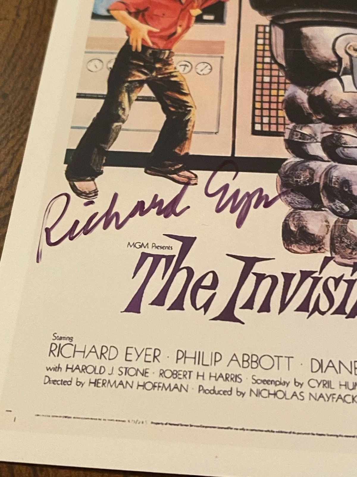 Richard Eyer — Richard Eyer Signed Autographed Photo The Invisible Boy Inscription, изображение 4
