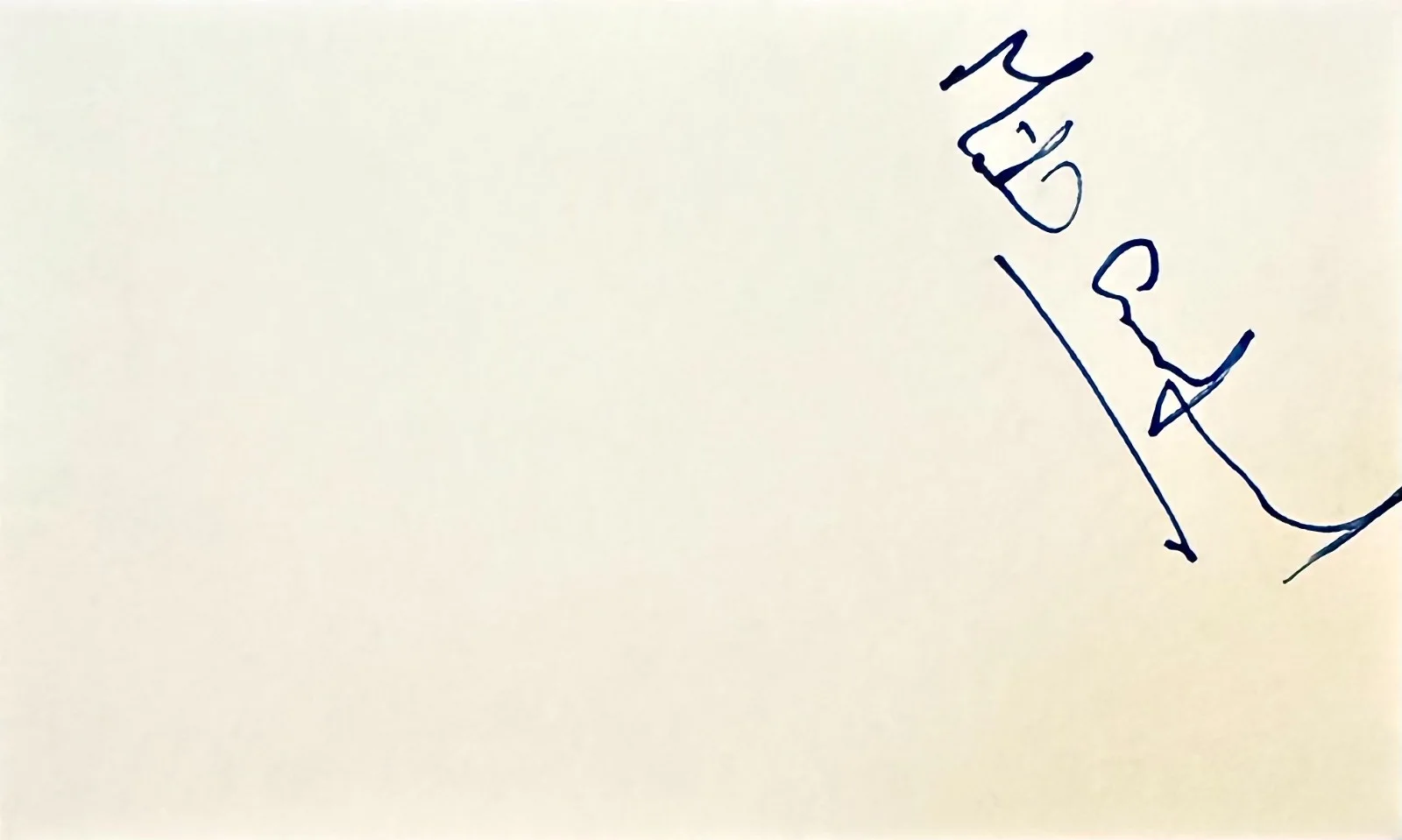 Michael Crawford — MICHAEL CRAWFORD Signed Autographed 3"x 5" INDEX CARD The Phantom of the Opera