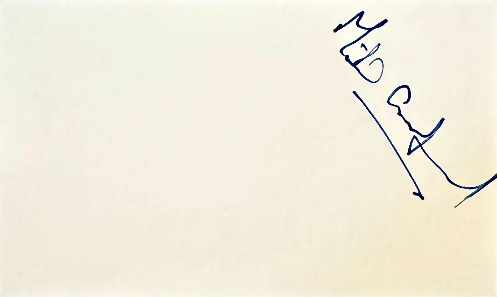 Michael Crawford — MICHAEL CRAWFORD Signed Autographed 3"x 5" INDEX CARD The Phantom of the Opera, image 3