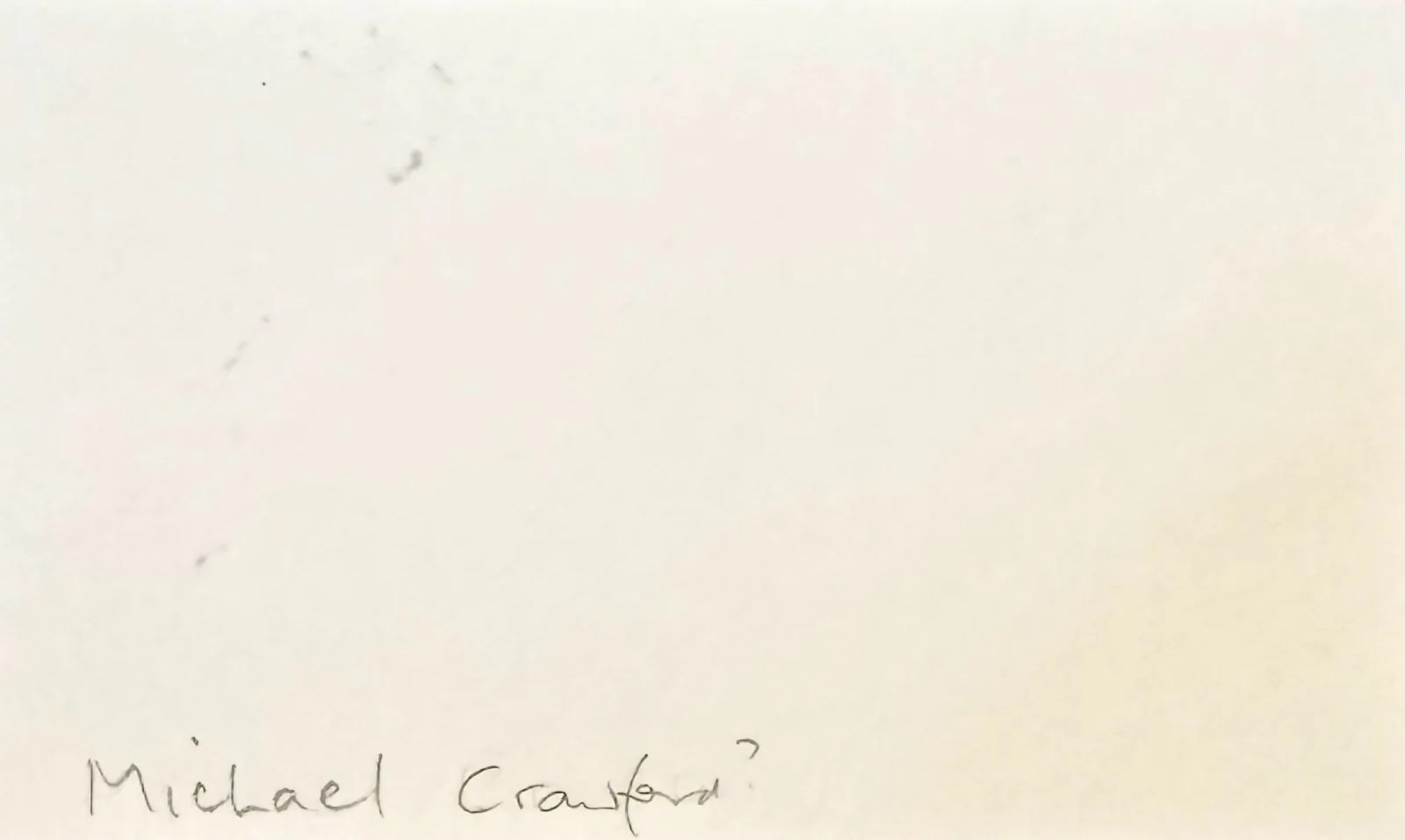 Michael Crawford — MICHAEL CRAWFORD Signed Autographed 3"x 5" INDEX CARD The Phantom of the Opera, image 4