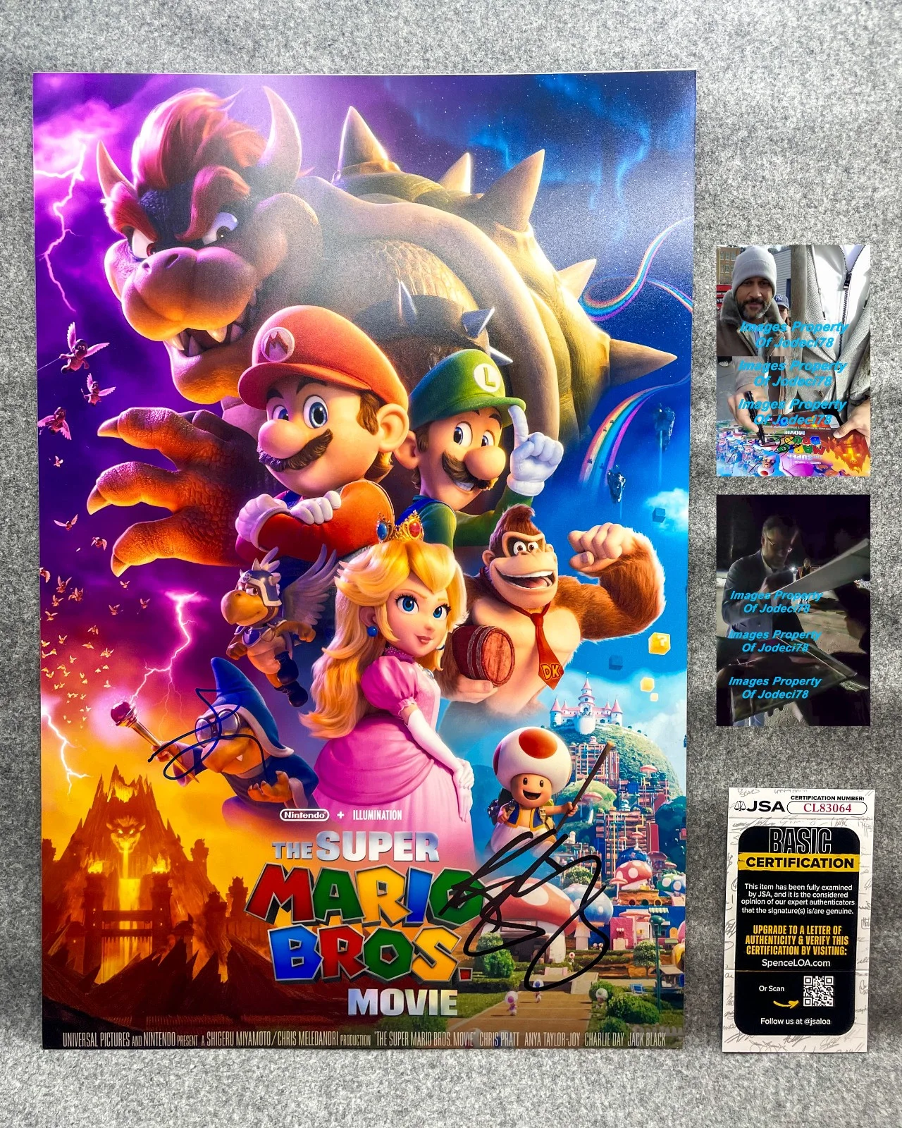 Keegan-Michael Key, Seth Rogen — Keegan-Michael Key & Seth Rogen Signed SUPER MARIO BROS 12x18 Photo PROOF JSA