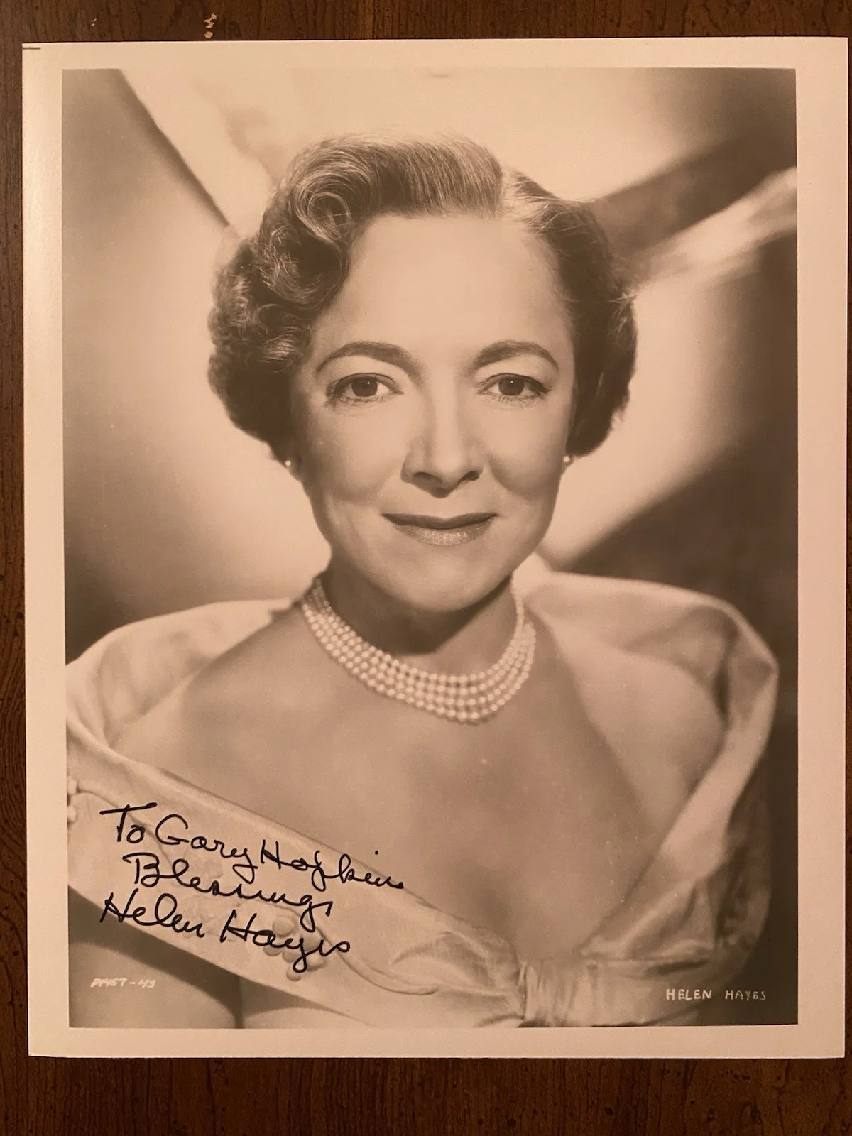 Helen Hayes — Helen Hayes Signed Autographed Photo With COA Candleshoe Herbie Rides Again