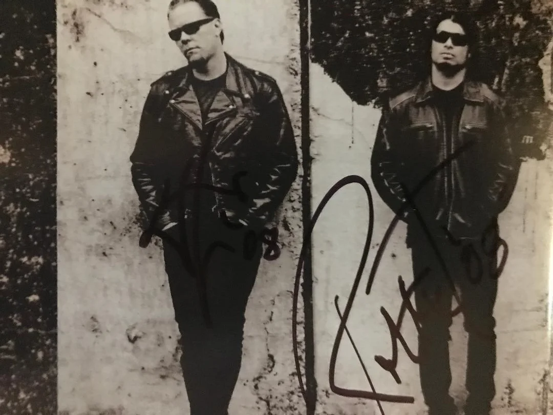 METALLICA FULLY SIGNED DEATH MAGNET CD & BOOKLET X4 COA METALLIGRAPHS VERY NICE!, изображение 2