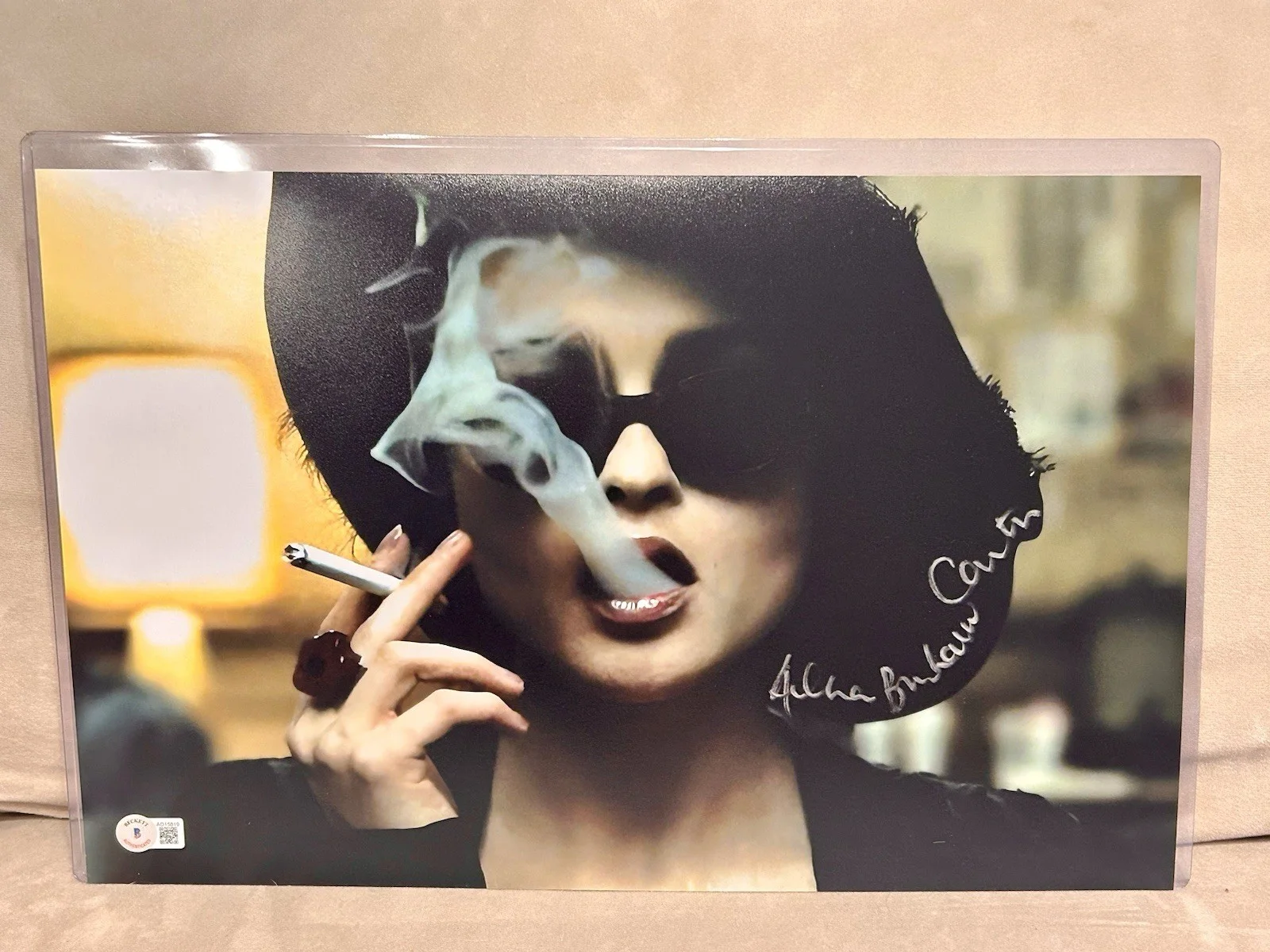 Helena Bonham Carter — Helena Bonham Carter Fight Club Autographed Signed 11x17 Photo Beckett Cert