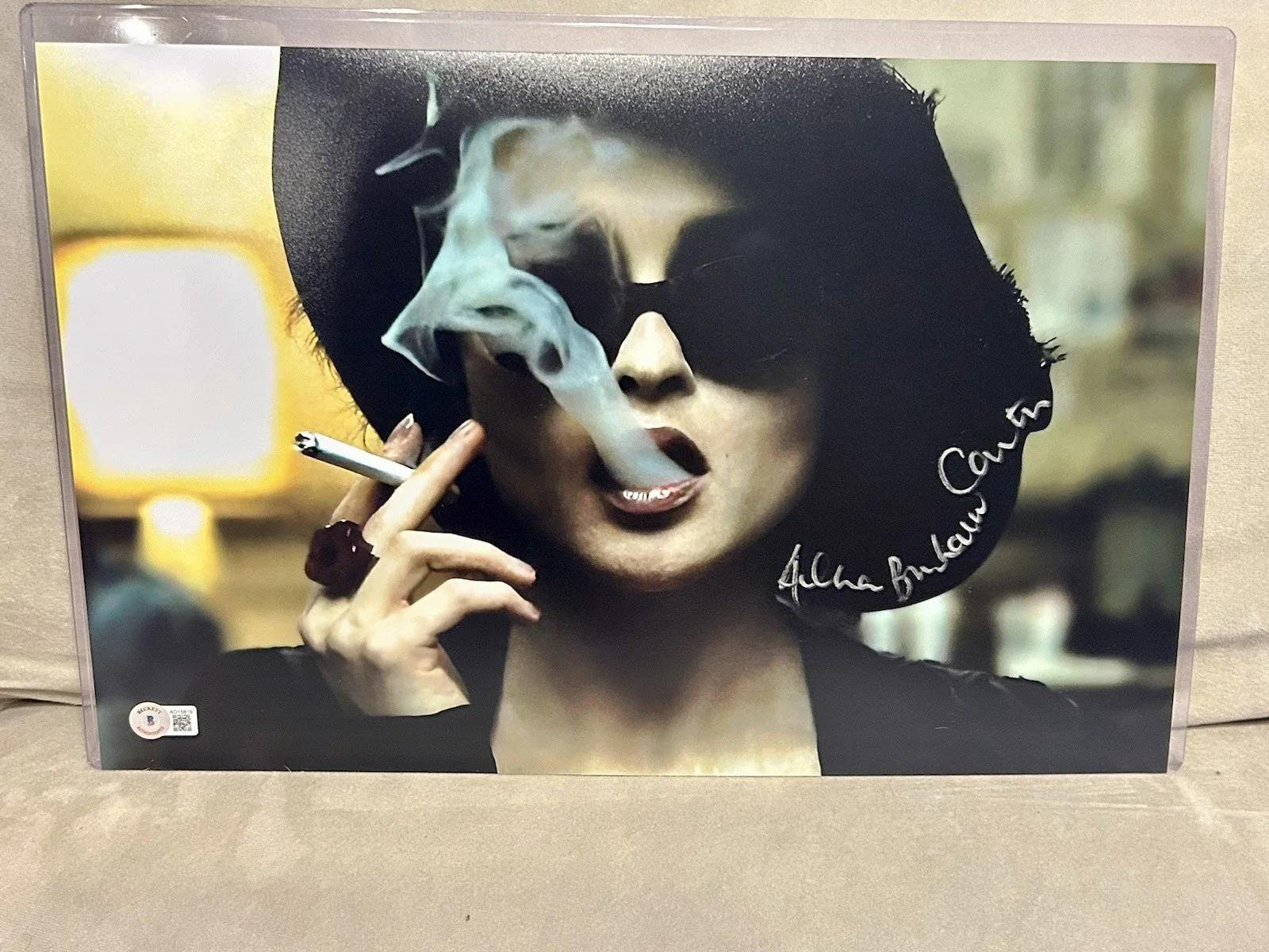 Helena Bonham Carter — Helena Bonham Carter Fight Club Autographed Signed 11x17 Photo Beckett Cert, изображение 5