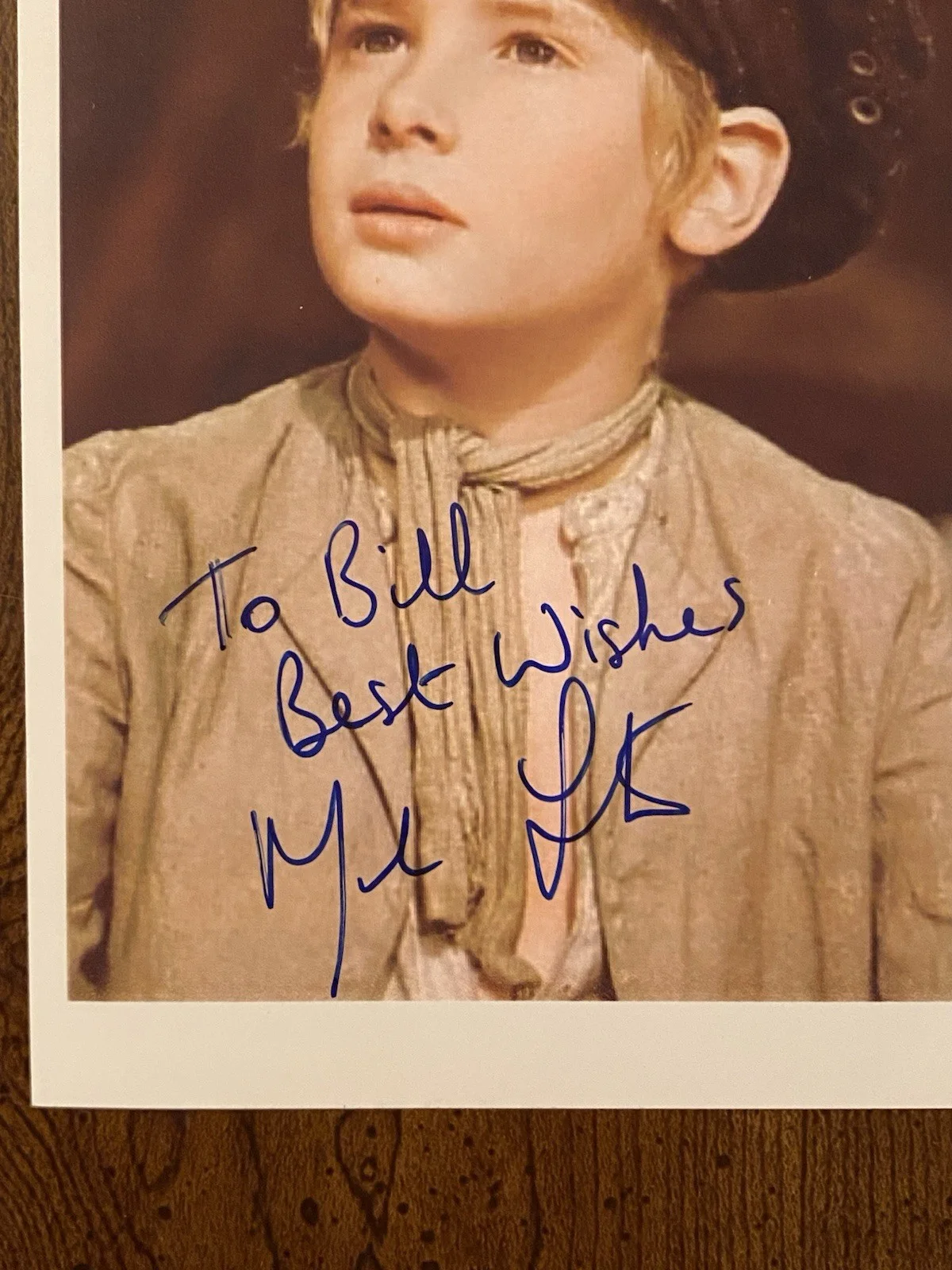 Mark Lester — Mark Lester Signed Autographed Photo Oliver Oliver Twist, image 2