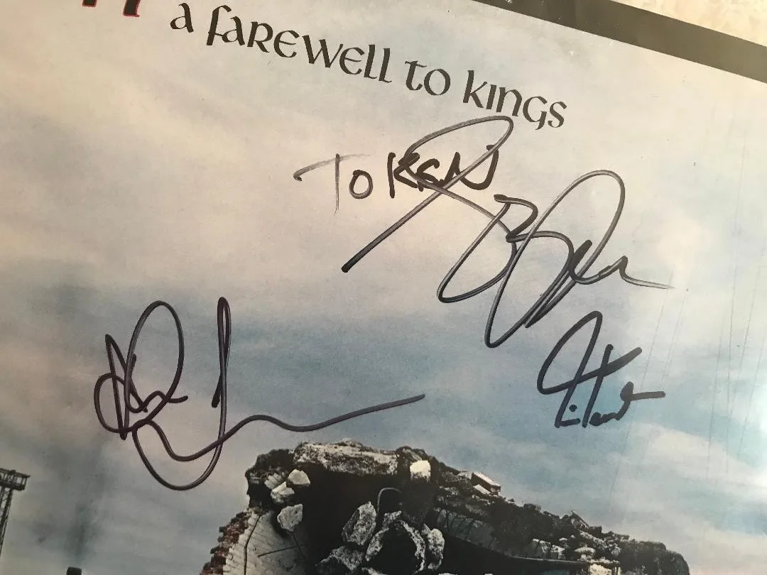 RUSH FULLY SIGNED "A FAREWELL TO KINGS" LP X3 FULL COA BECKETT AUTHENTICATION!!, изображение 2