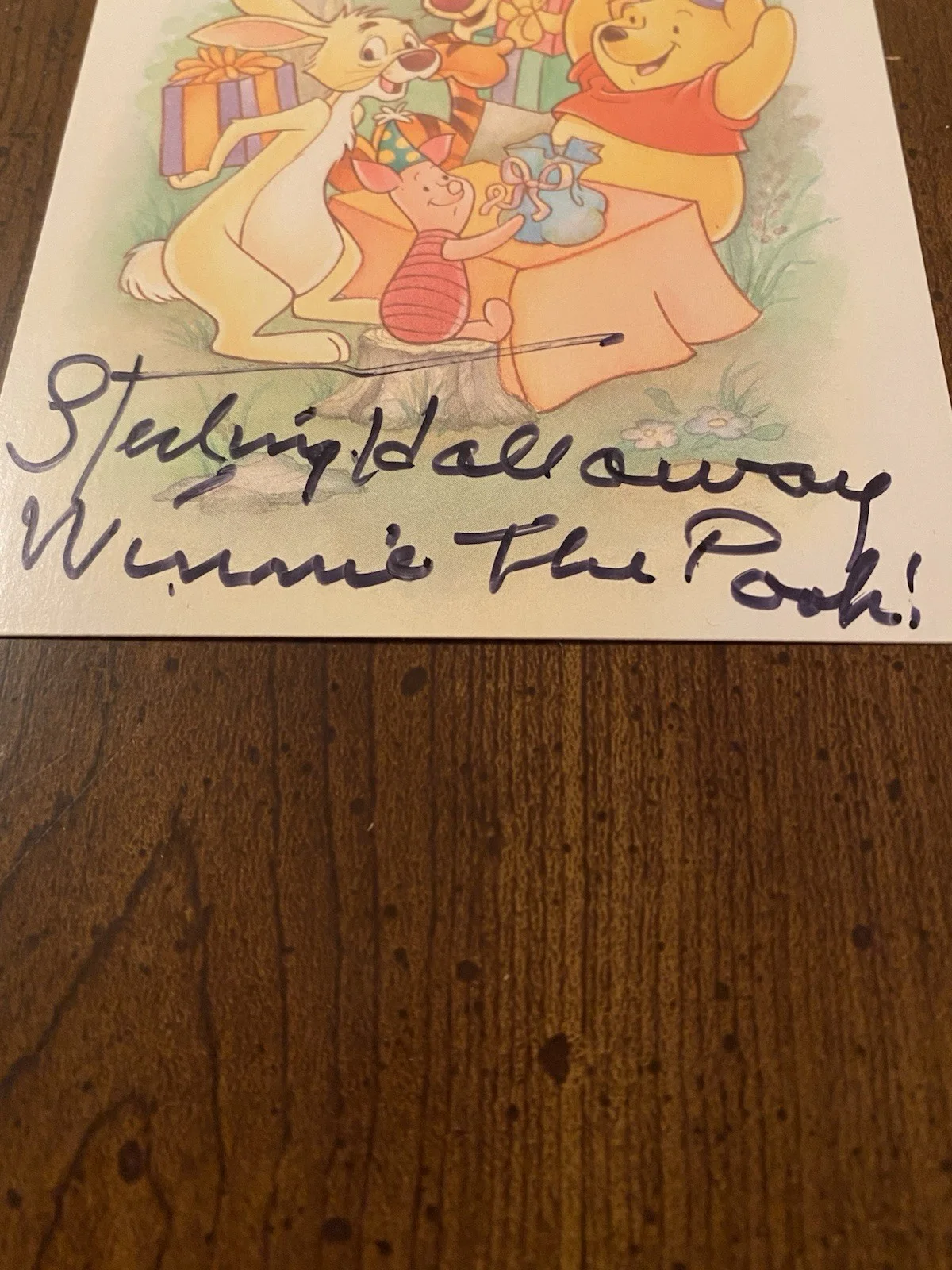 Sterling Holloway — Sterling Holloway Signed Autographed Photo With COA Winnie The Pooh VERY RARE, изображение 3