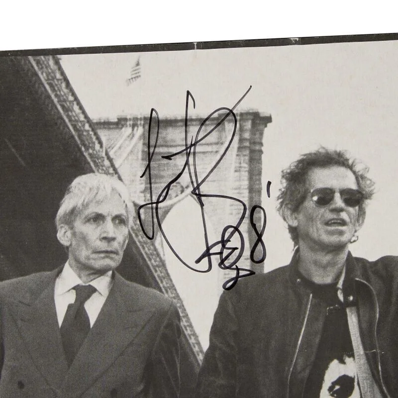 ROLLING STONES "BRIDGES TO BABYLON" 98' POSTER SIGNED X4 FULL COA ROGER EPPERSON, image 4