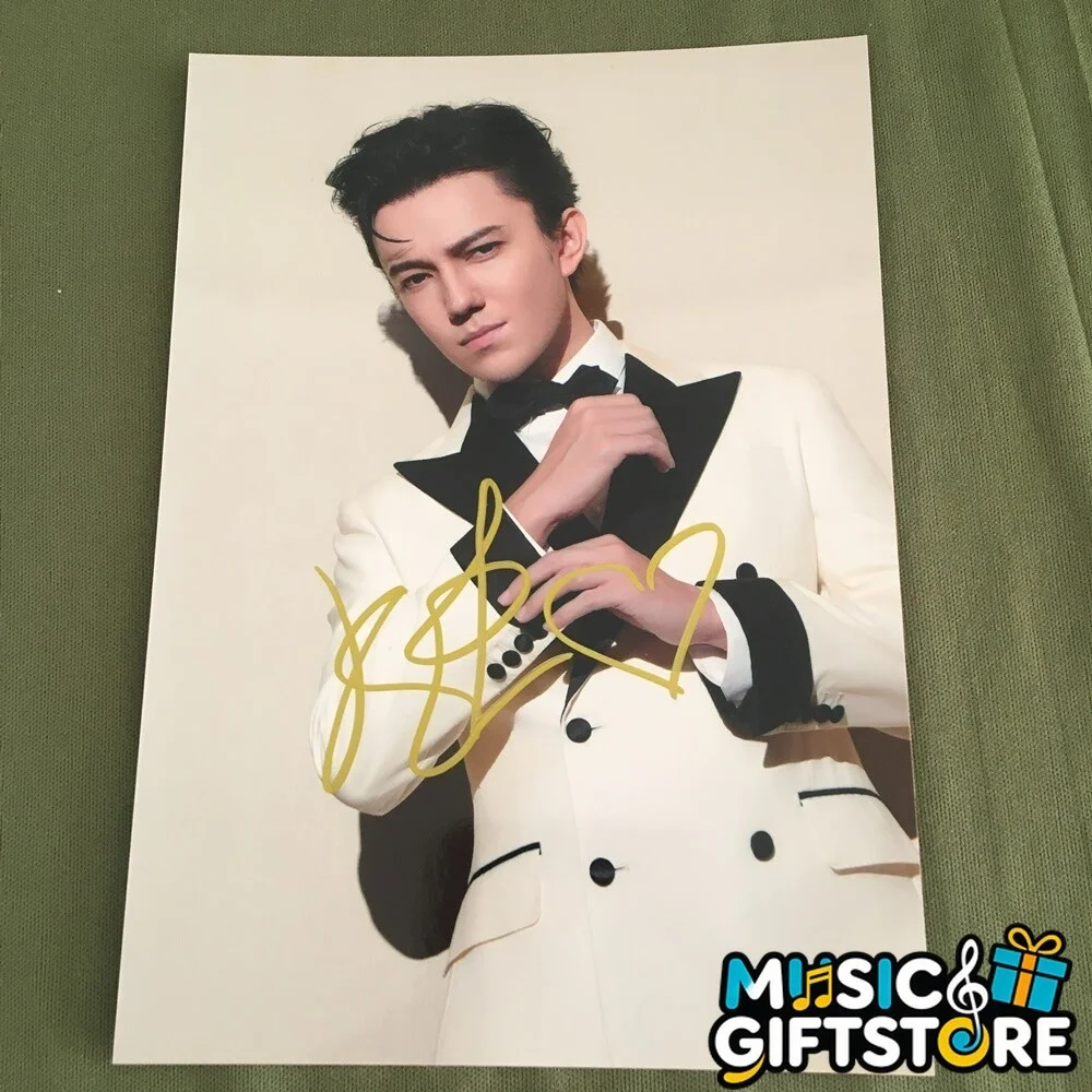 Dimash Autographed Signed Photo 4*6 Singer Collection GIFTS rare 202311 #MUGS, изображение 3