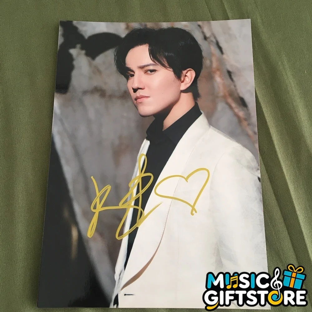Dimash Autographed Signed Photo 4*6 Singer Collection GIFTS rare 202311 #MUGS, изображение 5