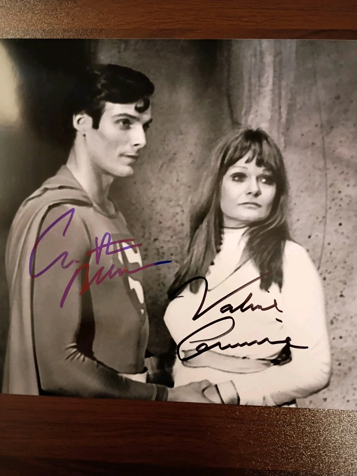 Christopher Reeve / Valerie Perrine — Christopher Reeve / Valerie Perrine Superman Signed 8x10 COA W/Matching Sticker, image 4