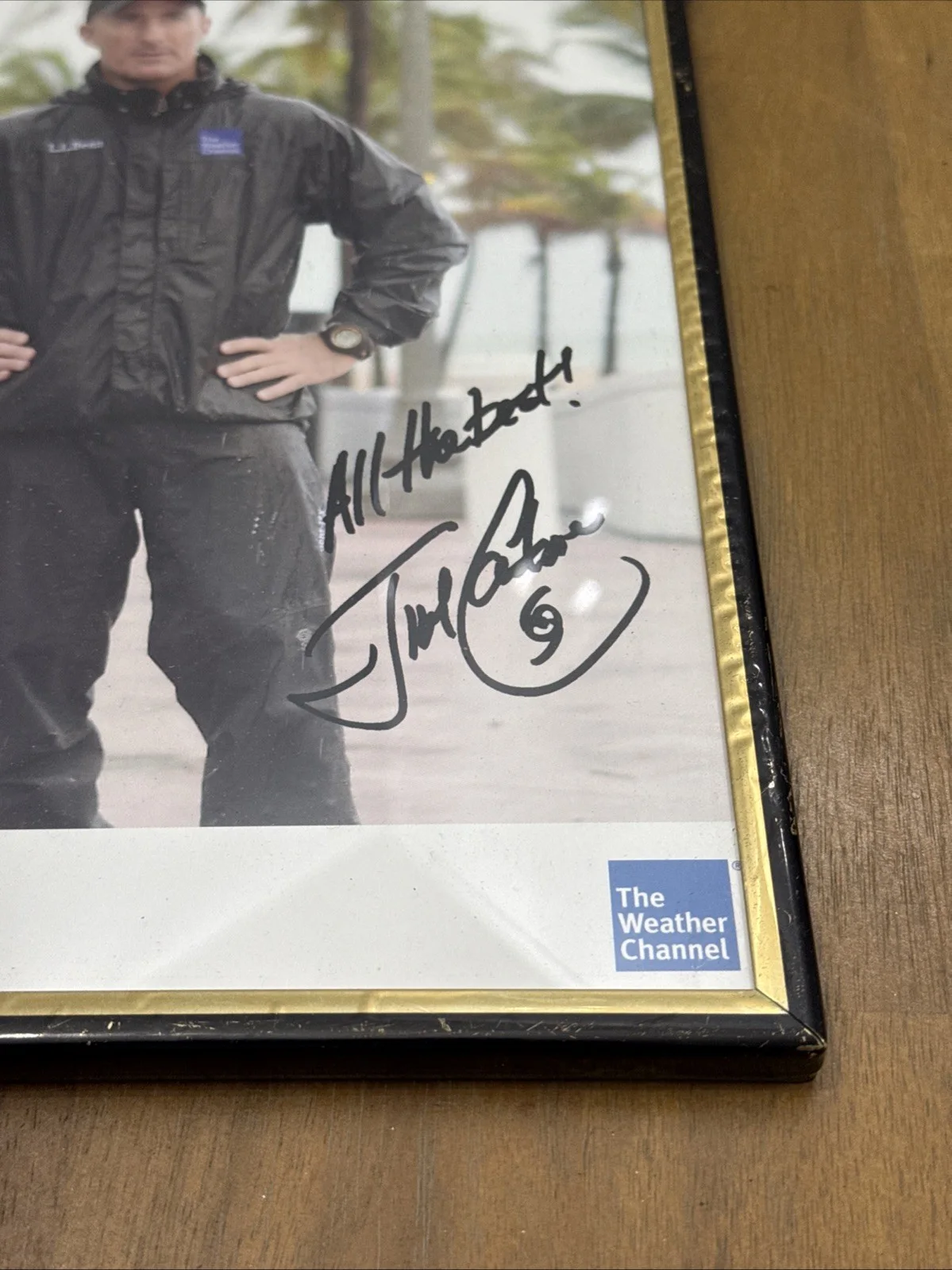 Jim Cantore — JIM CANTORE Weather Channel Autographed Signed 8 x 10 Photo Man Cave (GT-1), image 2