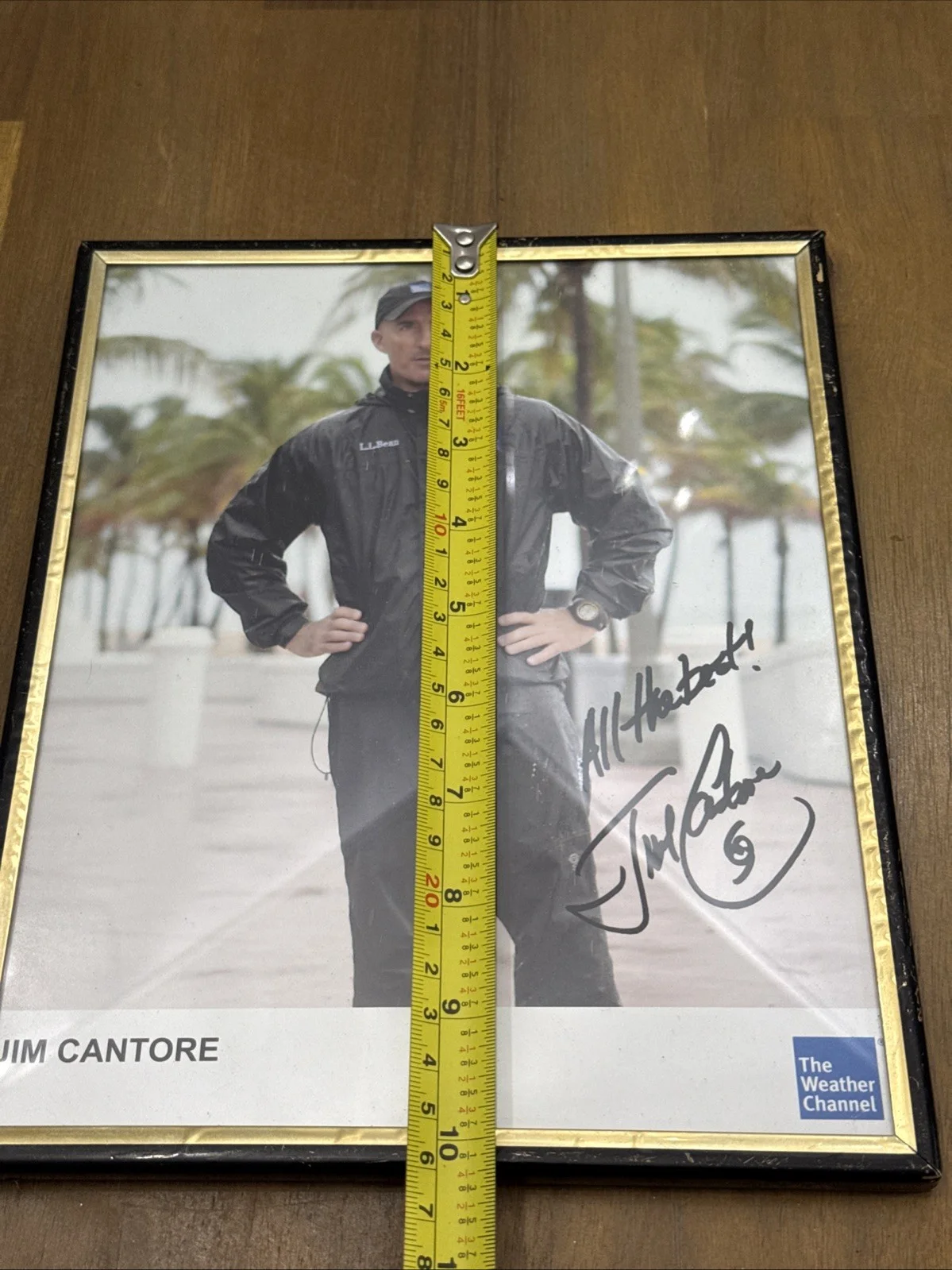 Jim Cantore — JIM CANTORE Weather Channel Autographed Signed 8 x 10 Photo Man Cave (GT-1), image 4