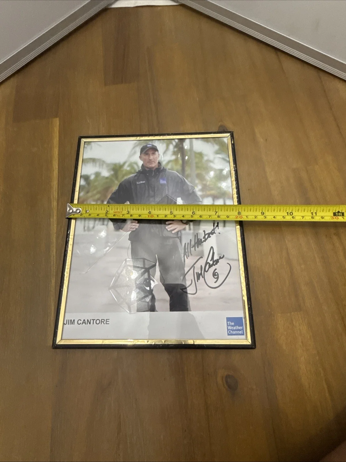 Jim Cantore — JIM CANTORE Weather Channel Autographed Signed 8 x 10 Photo Man Cave (GT-1), image 5