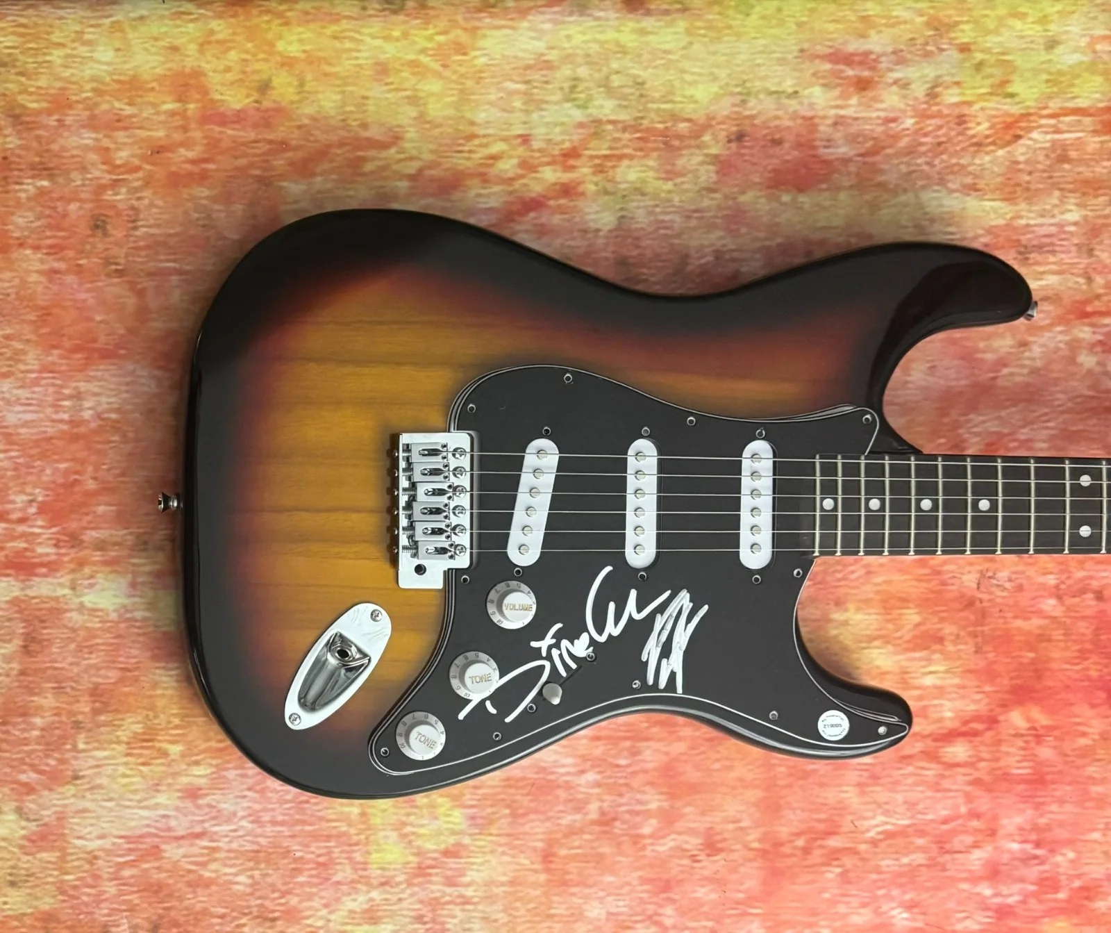 GFA Dino Cazares & Tony Campus * FEAR FACTORY * Signed Electric Guitar PROOF COA, изображение 2