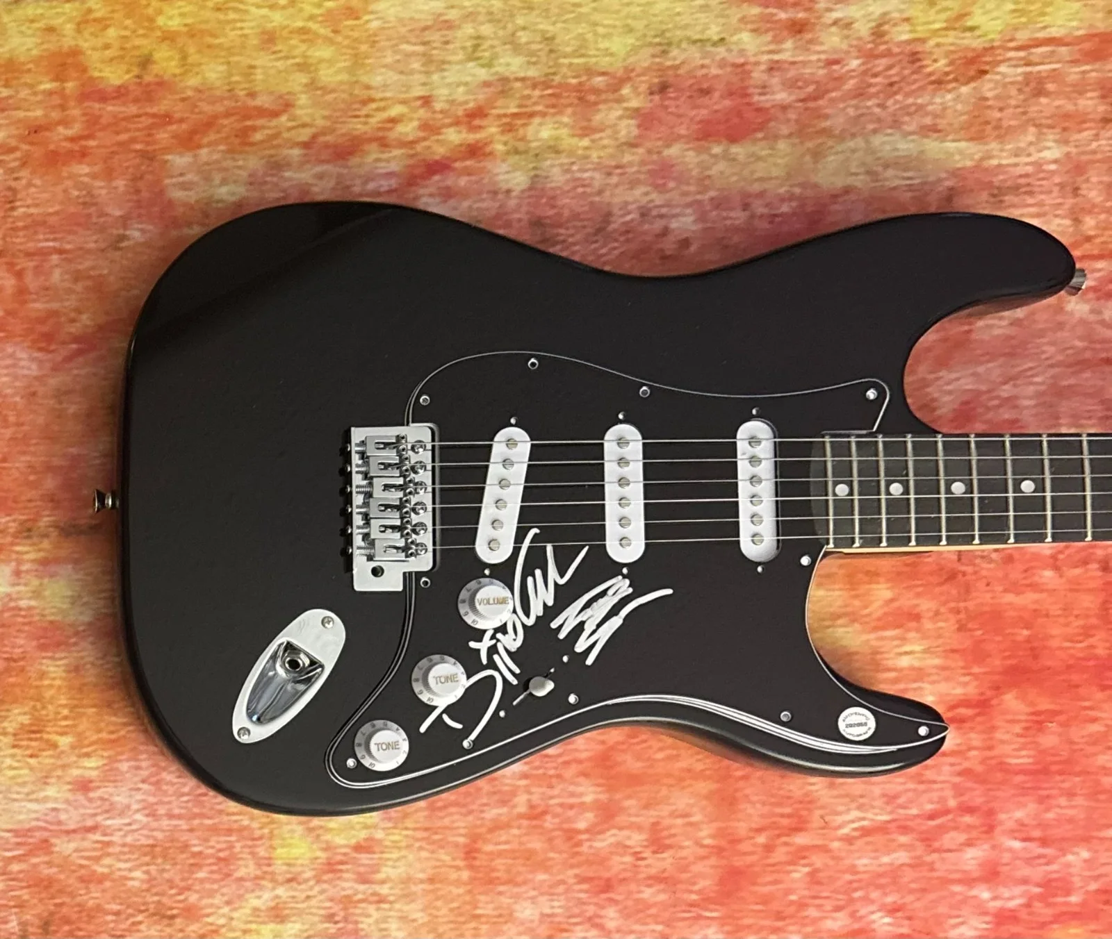 GFA Dino Cazares & Tony Campus * FEAR FACTORY * Signed Electric Guitar PROOF COA, изображение 2