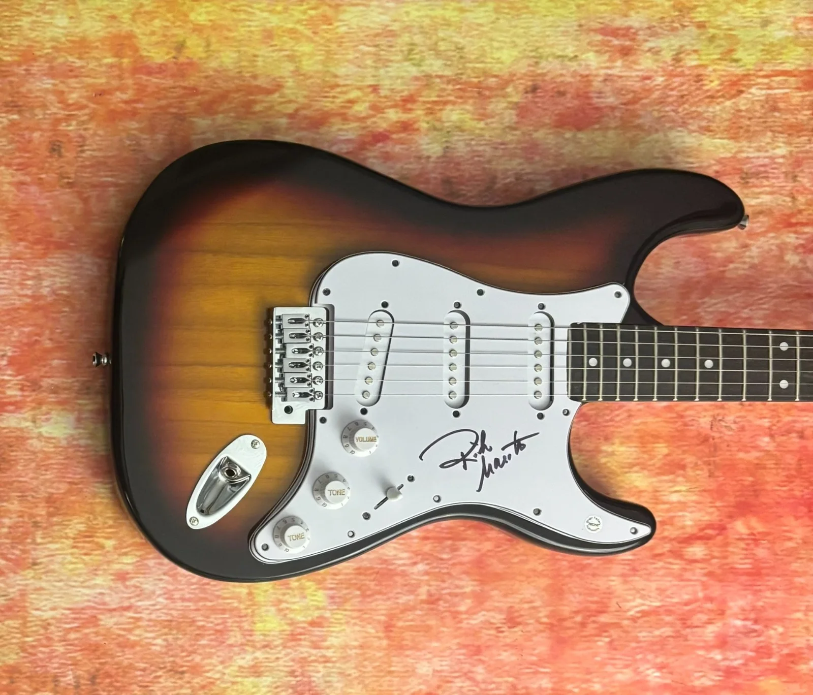 GFA Steely Dan Drummer * RICK MAROTTA * Signed Electric Guitar PROOF COA, image 5