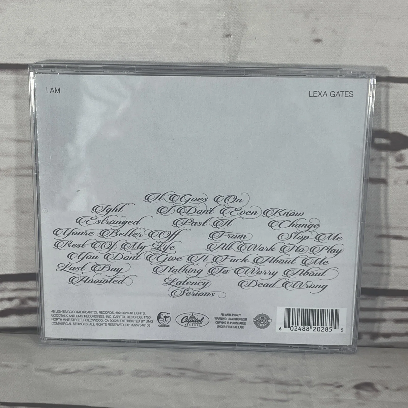 Lexa Gates I Am CD w/ Signed Insert, image 5