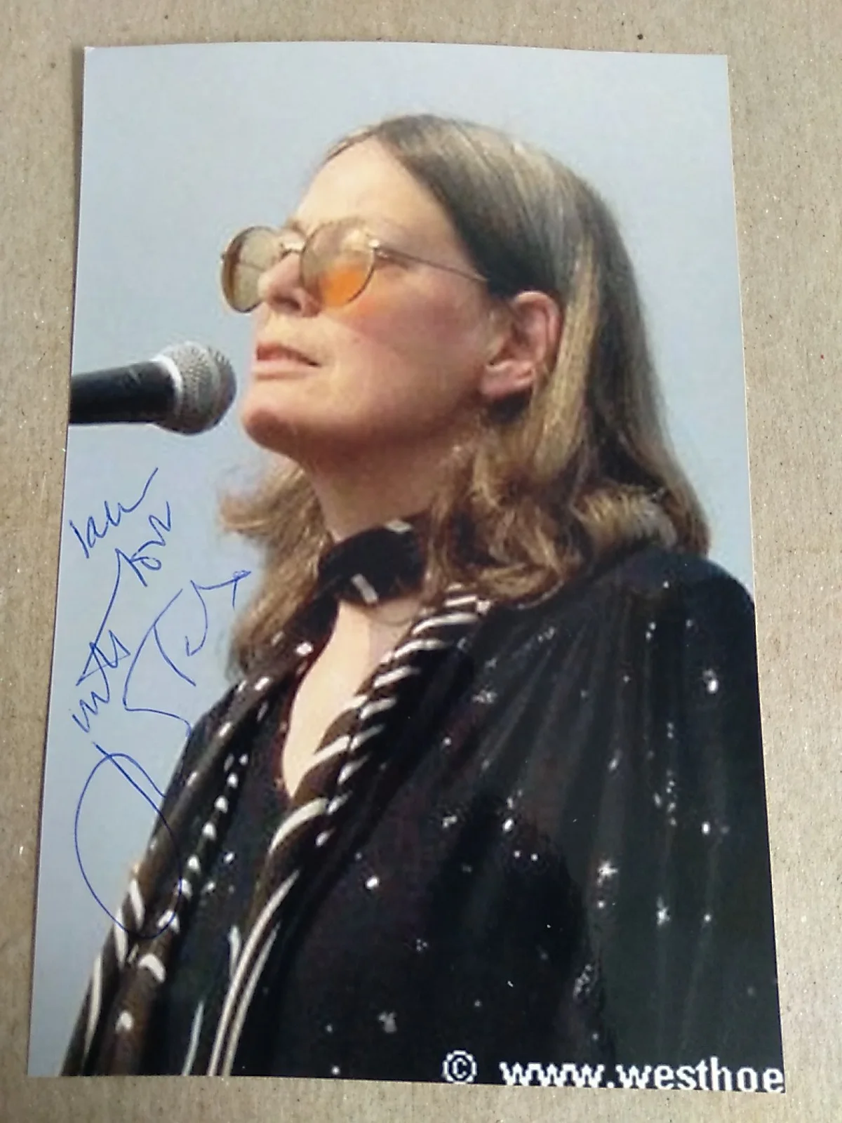 June Tabor English Folk Singer Autograph Signed 6x4in Photo, изображение 2