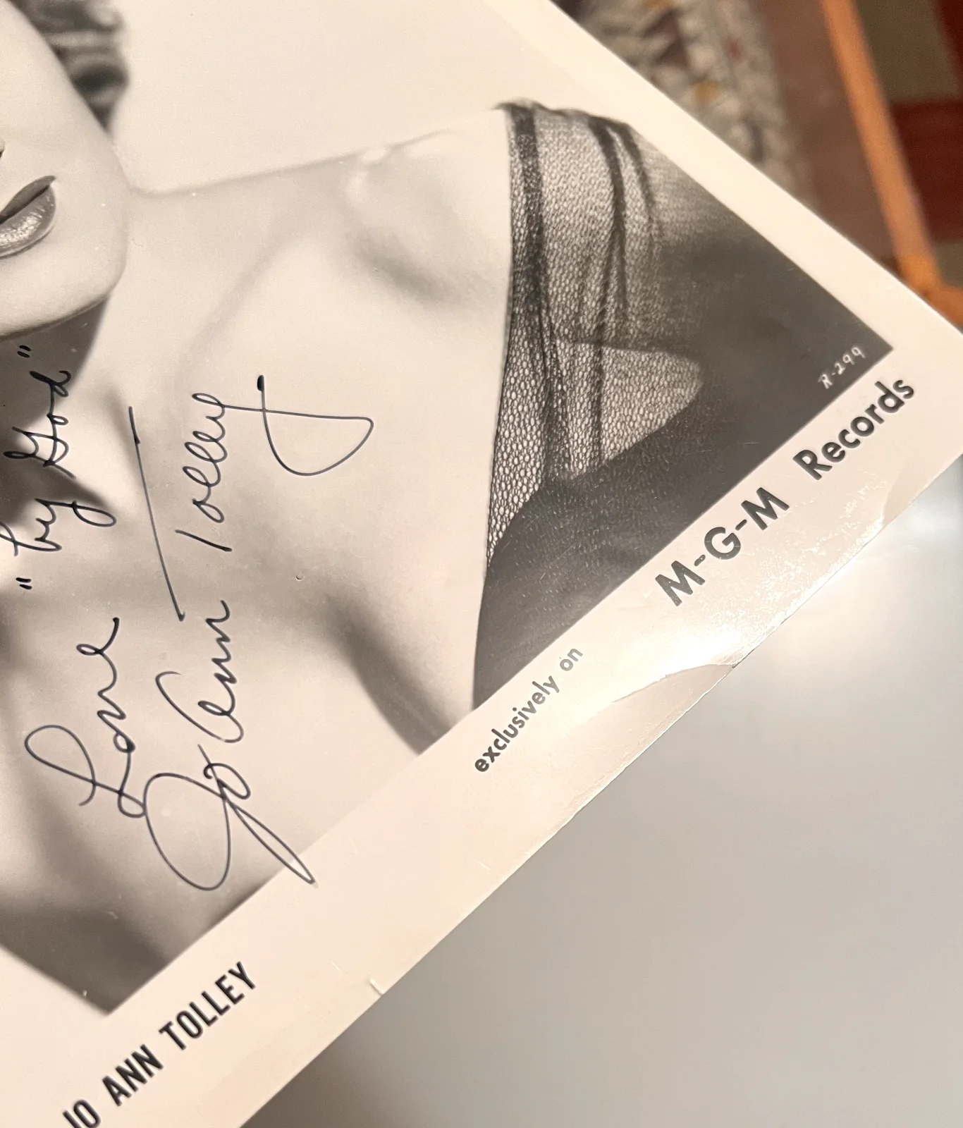 Celebrity Autograph Jo Ann Tolley Signed Celebrity Photo WJR Clark Reid Detroit, изображение 5