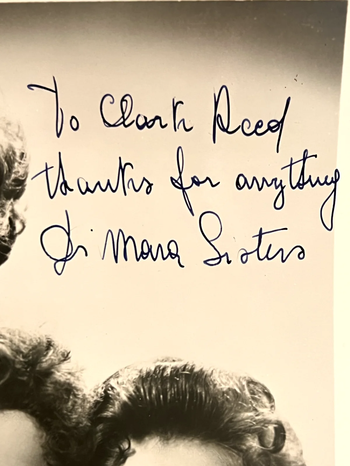 Celebrity Autograph DI MARA SISTERS Signed Photo WJR Clark Reid Detroit, изображение 2