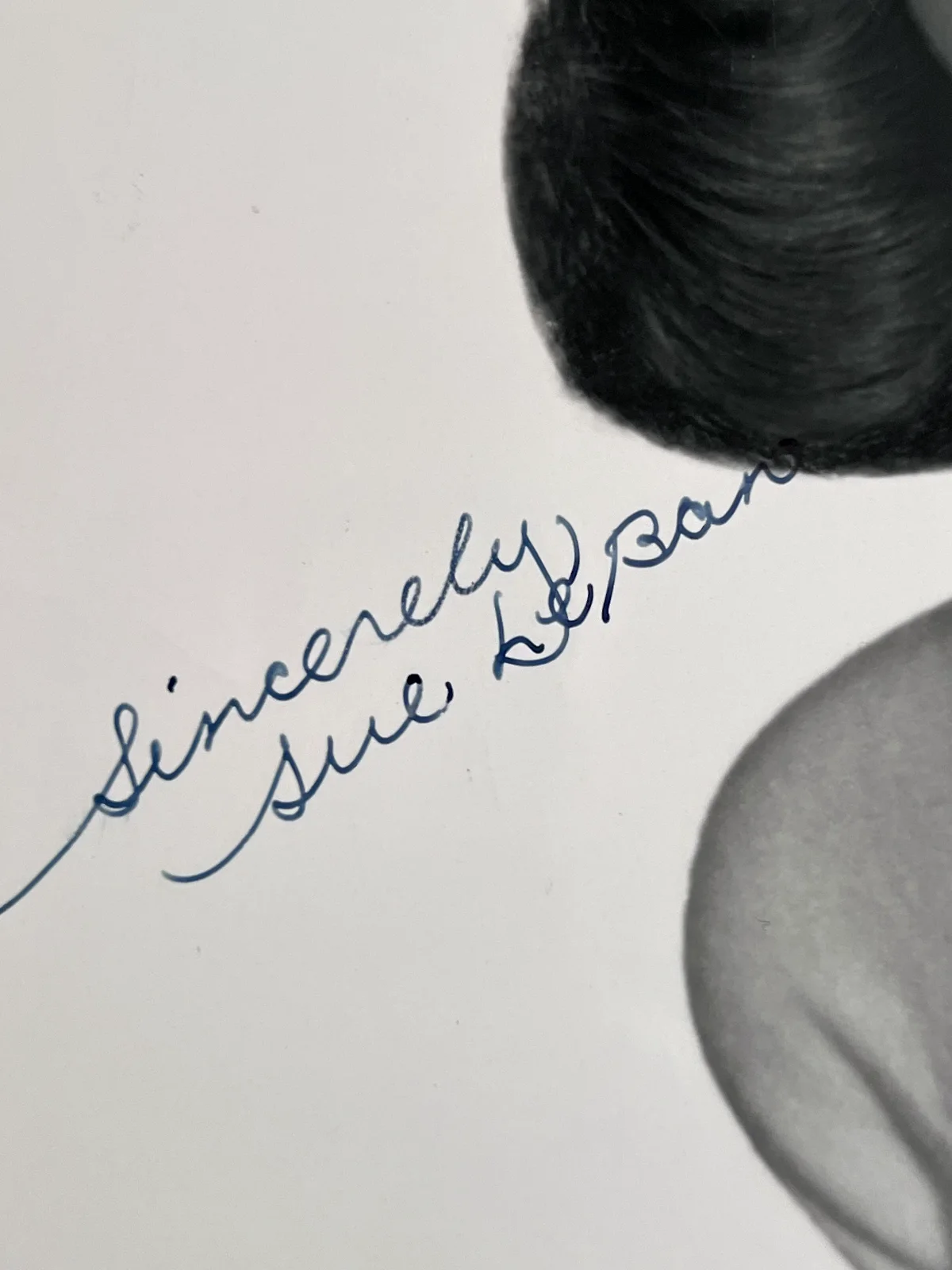 Celebrity Autograph SUE Le BAN Signed Celebrity Photo WJR Clark Reid Detroit, изображение 2