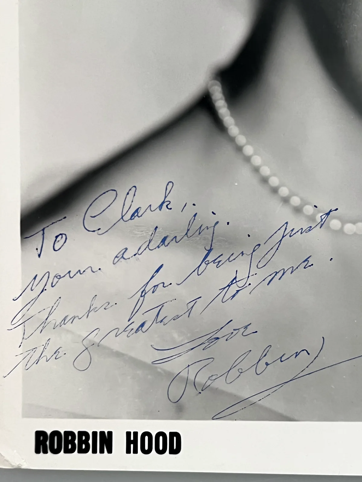 Celebrity Autograph ROBBIN HOOD WENDY WAYE Signed Photo WJR Clark Reid Detroit, изображение 2