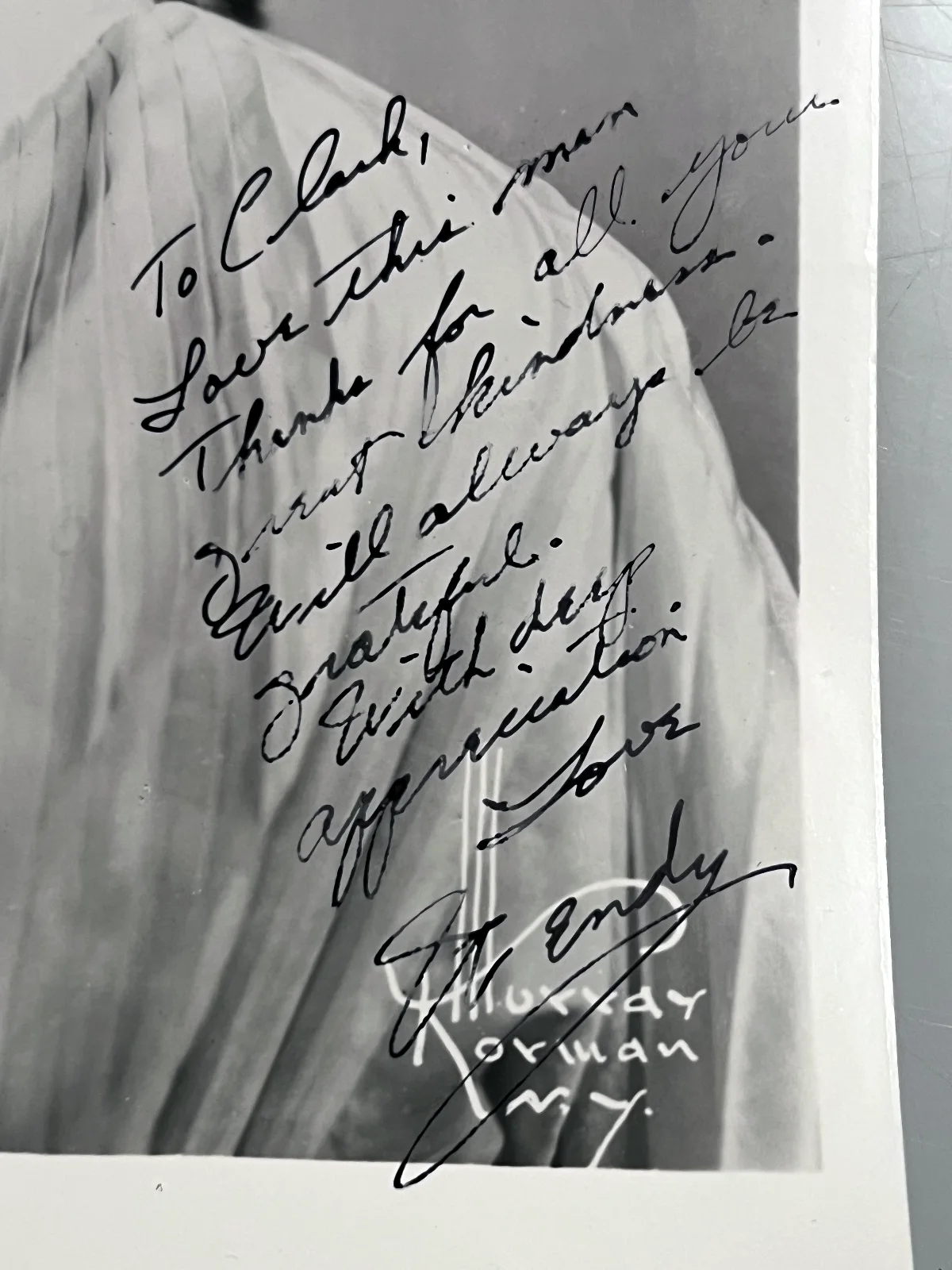 Celebrity Autograph WENDY WAYE / ROBBIN HOOD Signed Photo WJR Clark Reid Detroit, изображение 2