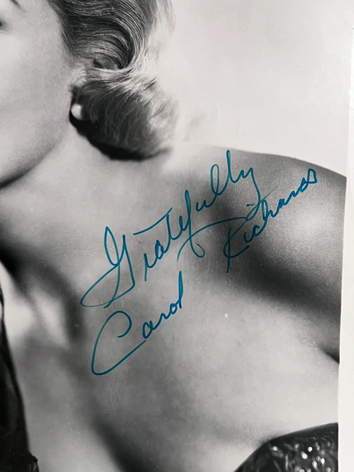 Celebrity Autograph CAROL RICHARDS Signed Photo WJR Clark Reid Detroit, изображение 2