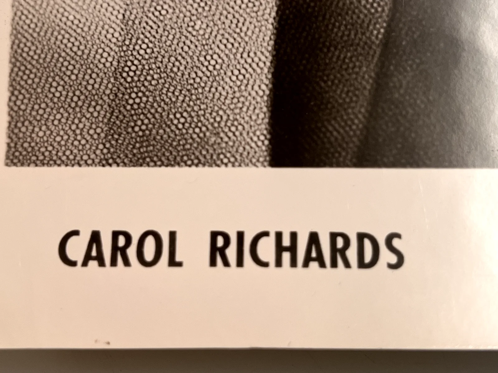Celebrity Autograph CAROL RICHARDS Signed Photo WJR Clark Reid Detroit, изображение 3